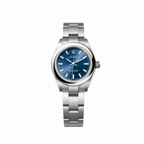 Rolex Oyster Perpetual 28 276200 'Ladies' Stainless Steel Blue Dial