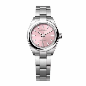 Rolex Oyster Perpetual 28mm - Ref: 276200-0004 - Pink Stick Dial, Stainless Steel Oyster Bracelet Women's Watch