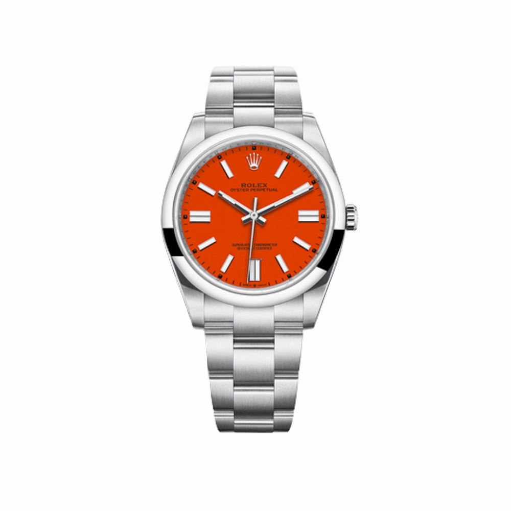 Rolex Oyster Perpetual 31 277200 'Ladies' Stainless Steel Red Coral Dial