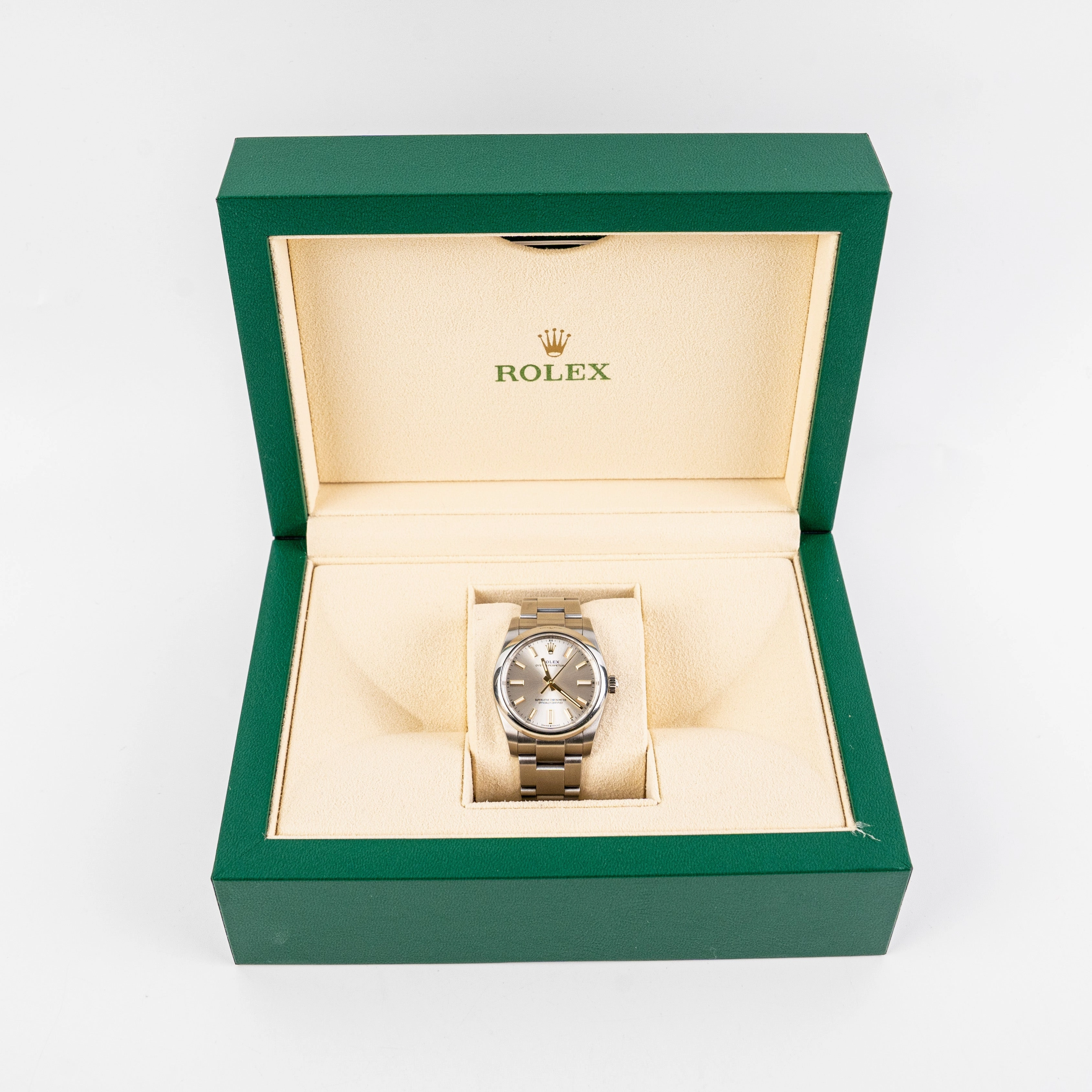 Rolex Oyster Perpetual 34mm White Gold Watch- 2022