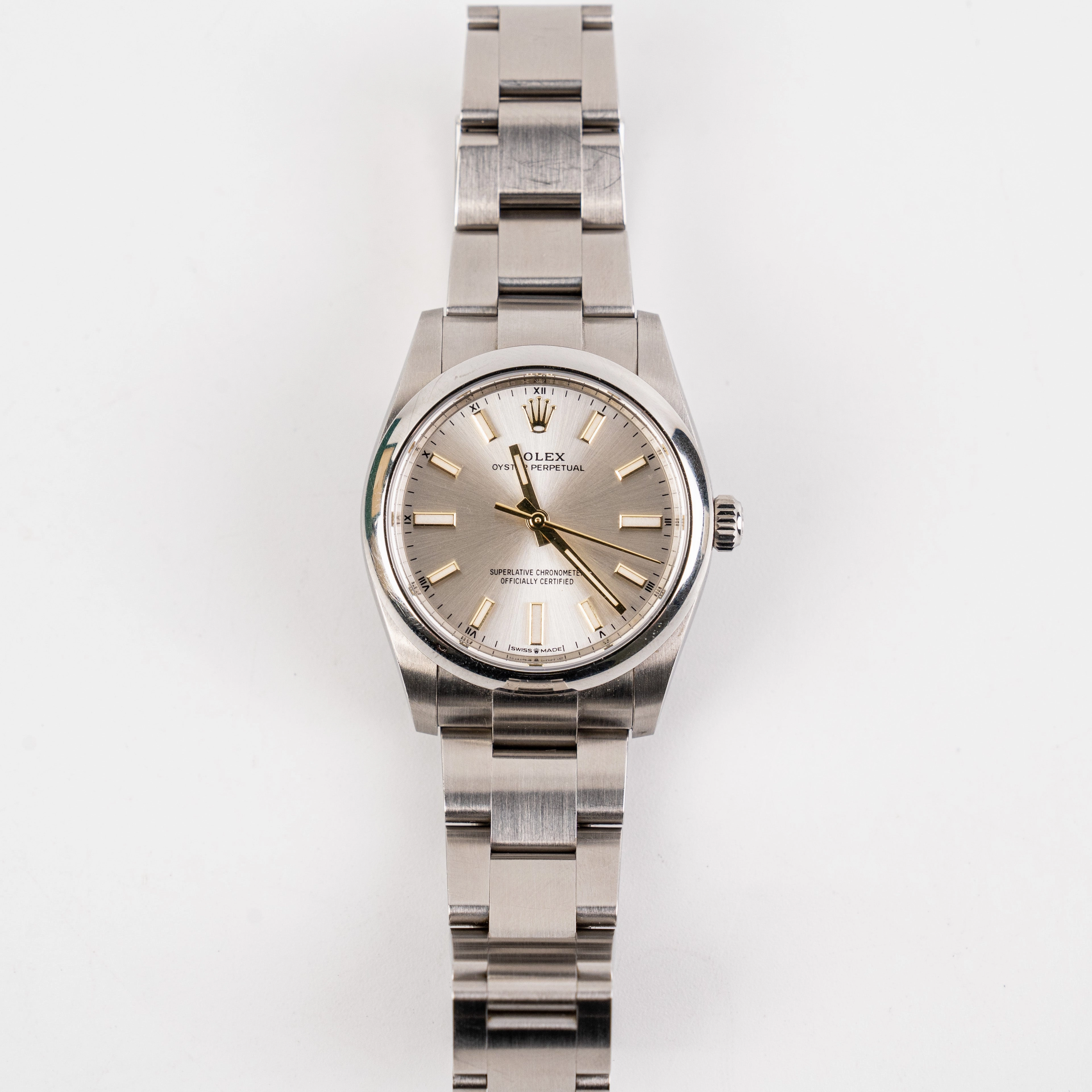 Rolex Oyster Perpetual 34mm White Gold Watch- 2022