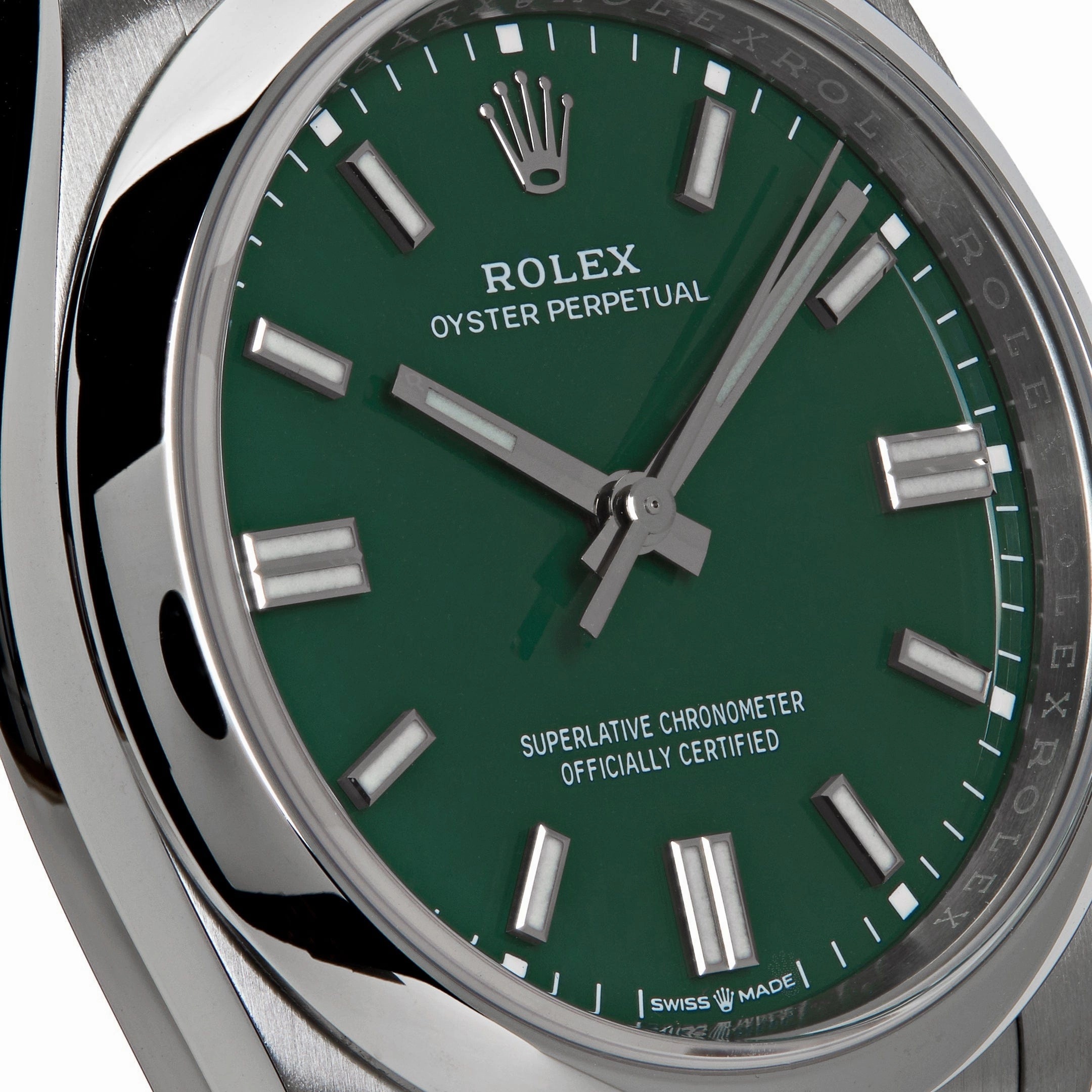 Rolex Oyster Perpetual 36 126000 Stainless Steel Green Dial