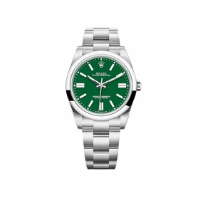 Rolex Oyster Perpetual 41 124300 Stainless Steel Green Dial