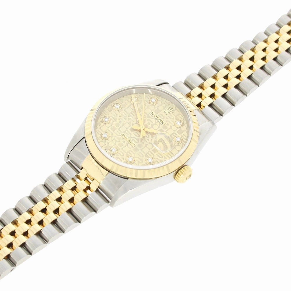 Rolex Oyster Perpetual Datejust 36 Bi Metal Mens Watch Pre Owned 16233 Papers RW0638 (1996)