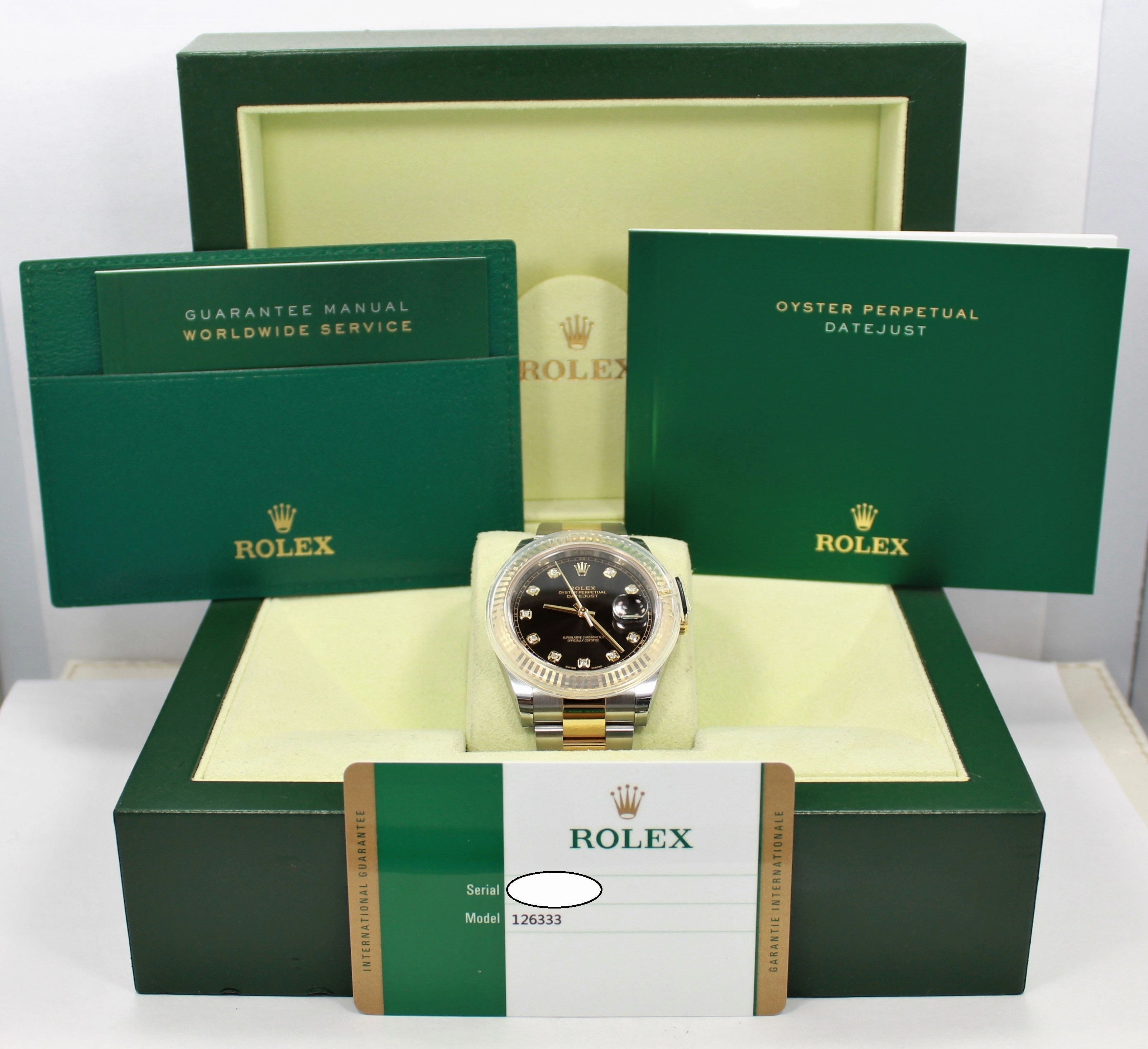 Rolex Oyster Perpetual Datejust 41 126333 BLKDO  Unworn