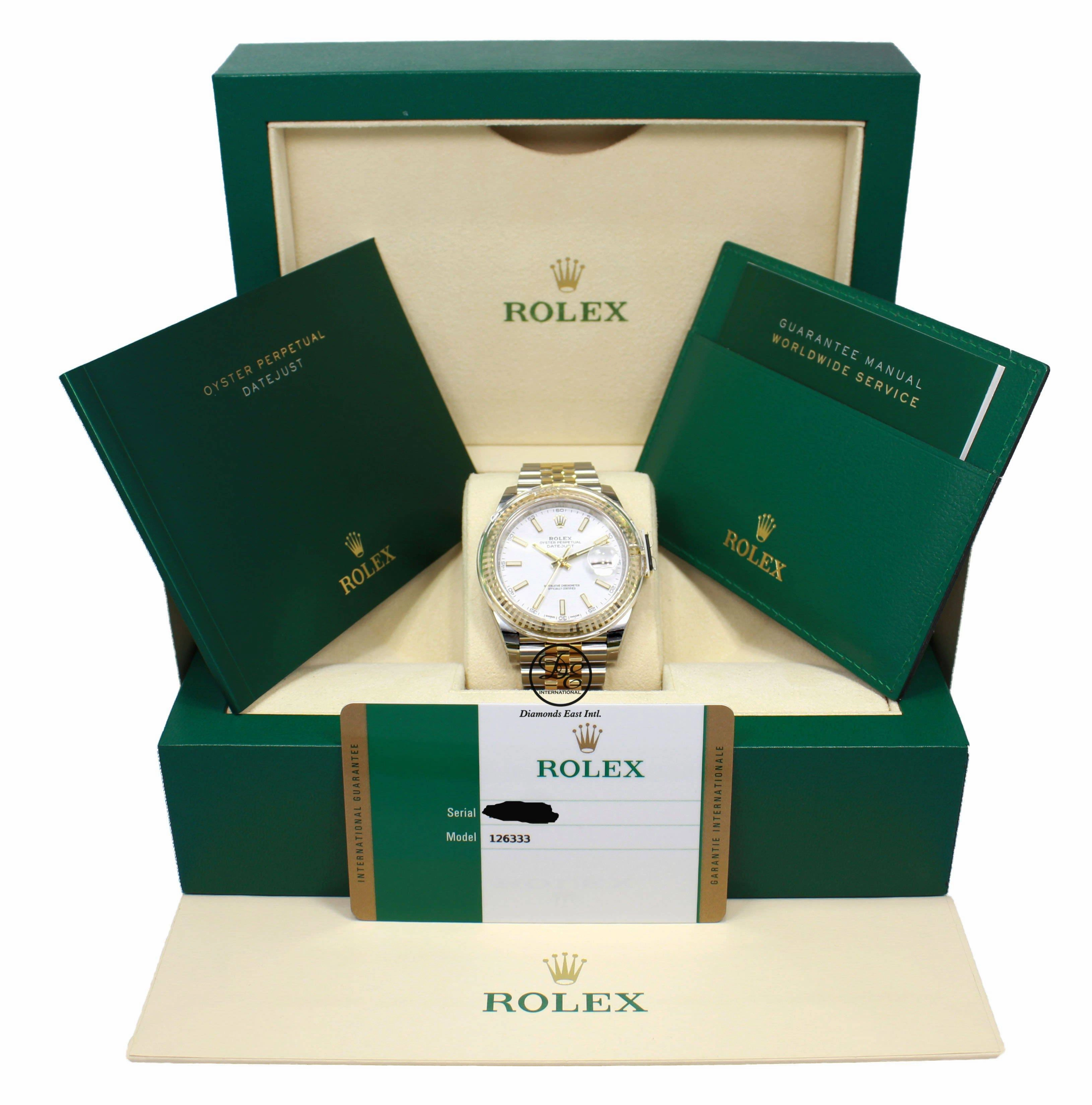 Rolex Oyster Perpetual Datejust 41 126333 WHTSJ Jubilee 18k Yellow Gold / SS Unworn