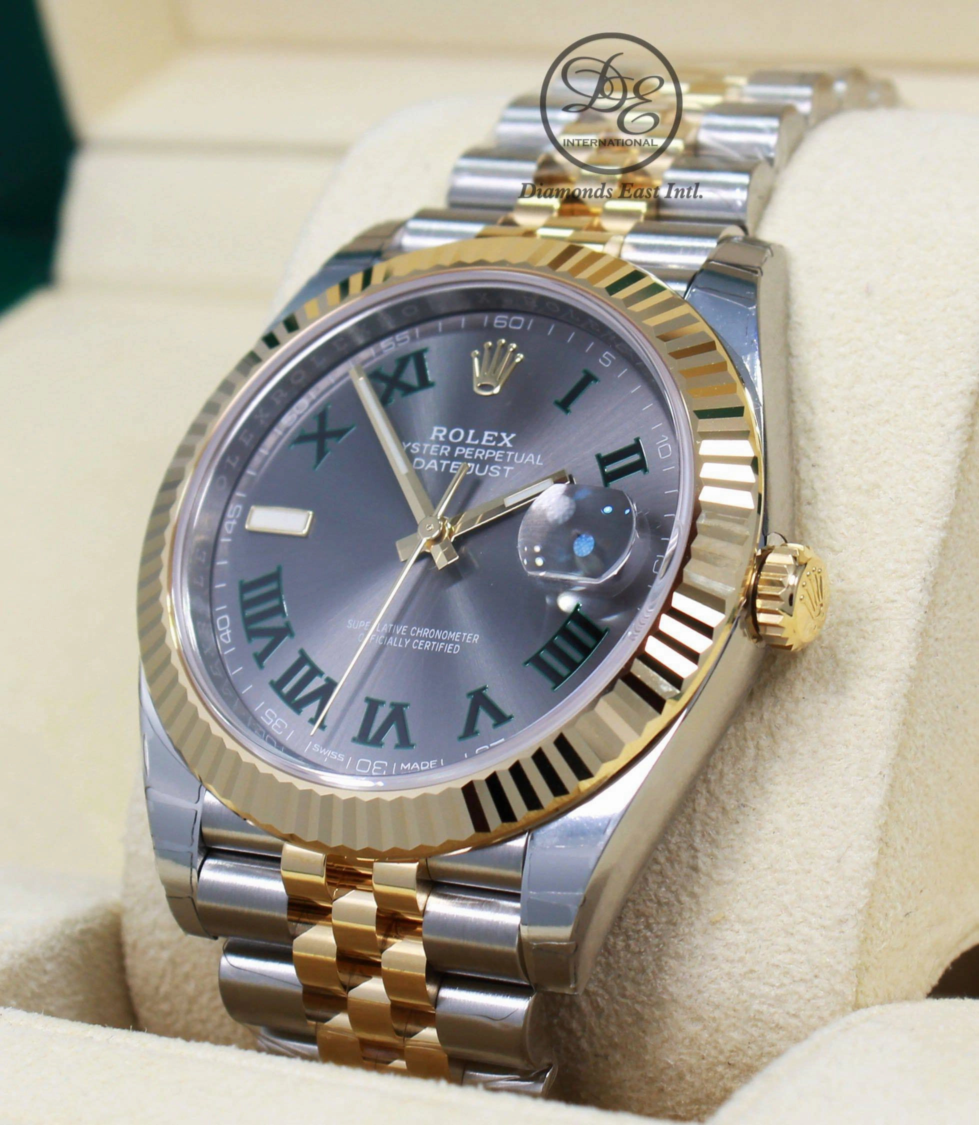 Rolex Oyster Perpetual Datejust 41 126333 Wimbledon Dial Box and Papers Unworn