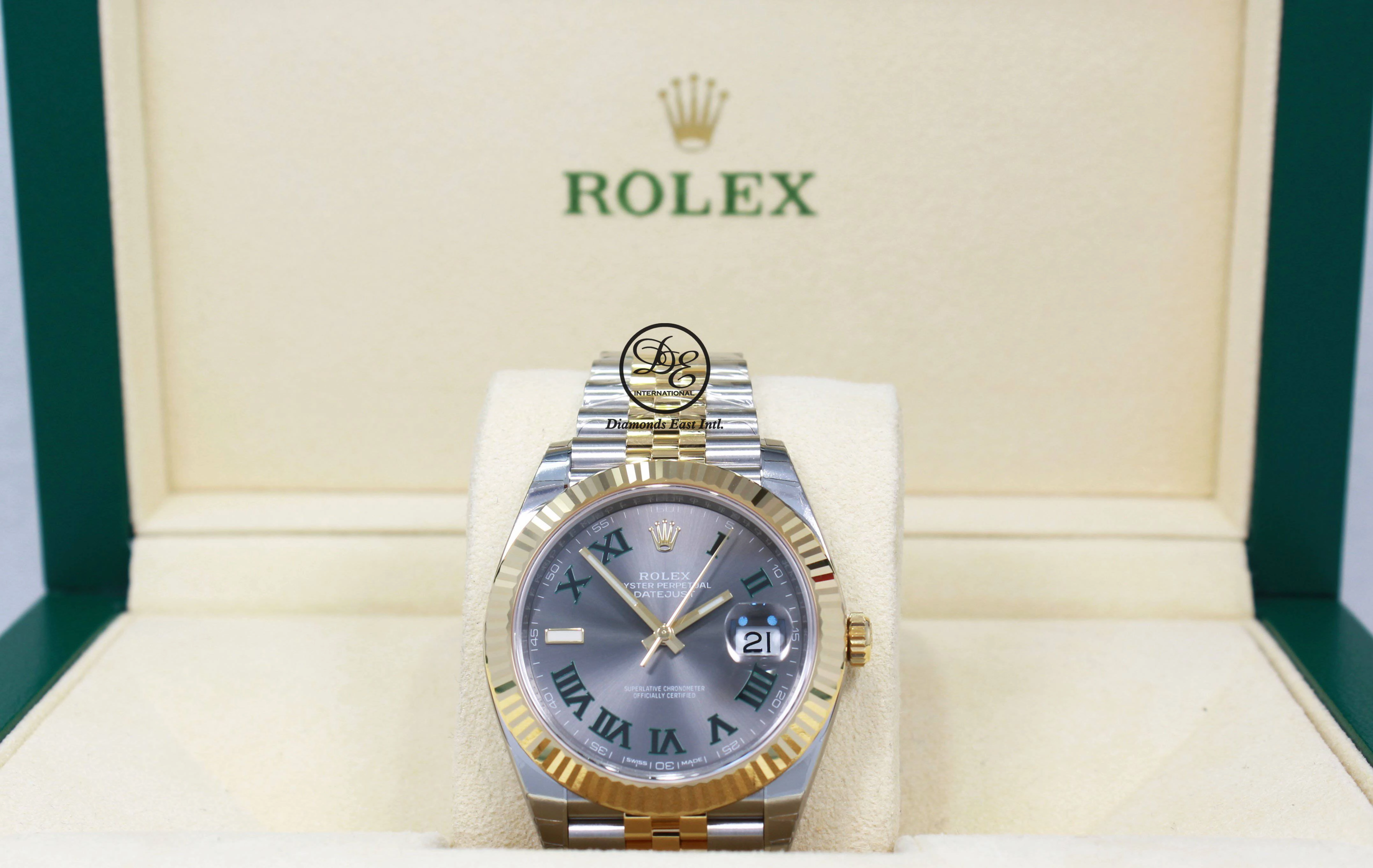 Rolex Oyster Perpetual Datejust 41 126333 Wimbledon Dial Box and Papers Unworn