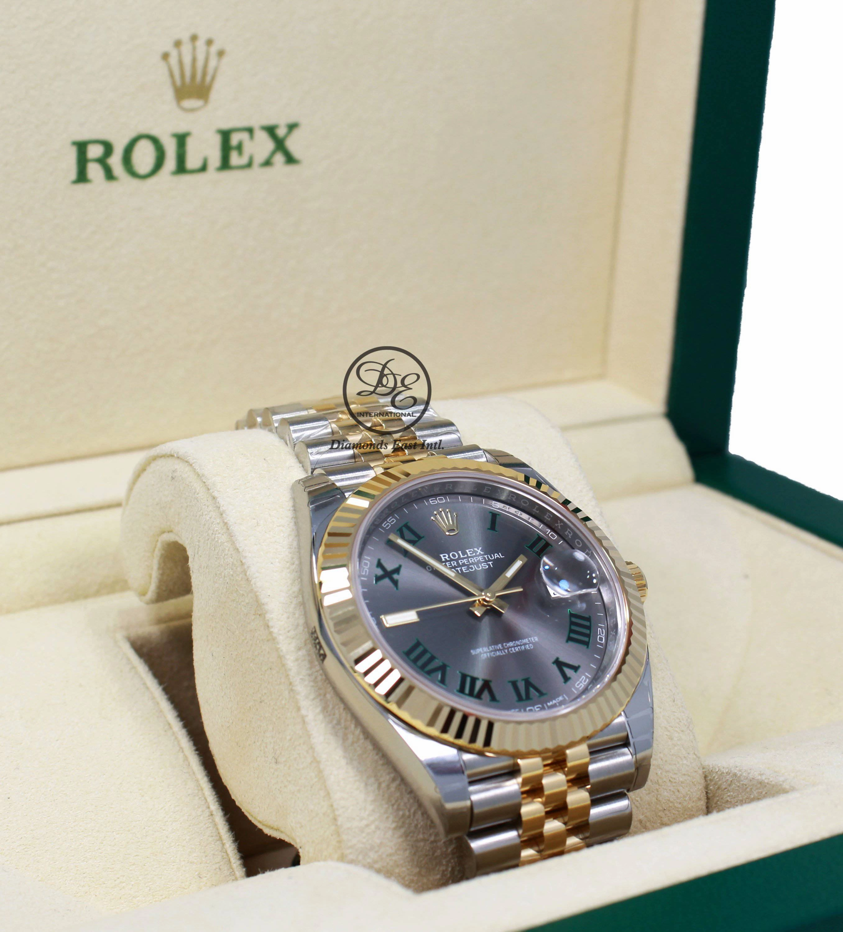 Rolex Oyster Perpetual Datejust 41 126333 Wimbledon Dial Box and Papers Unworn
