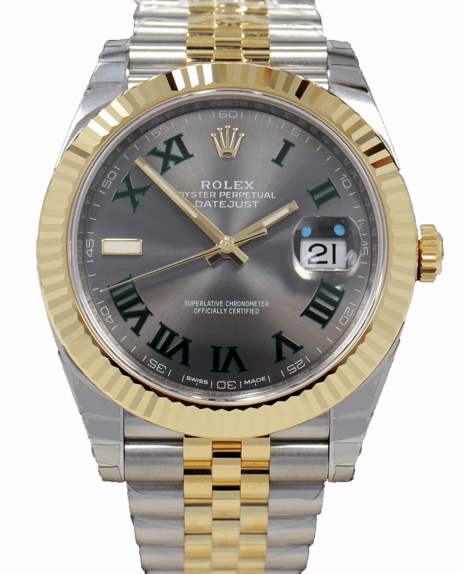 Rolex Oyster Perpetual Datejust 41 126333 Wimbledon Dial Box and Papers Unworn