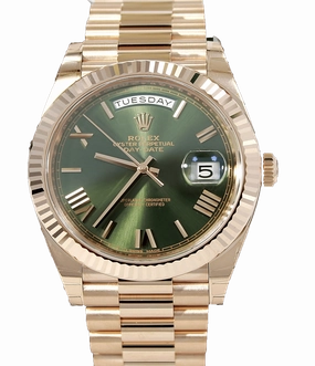 Rolex Oyster Perpetual Day-Date 40 228235 Olive Green (Unworn)