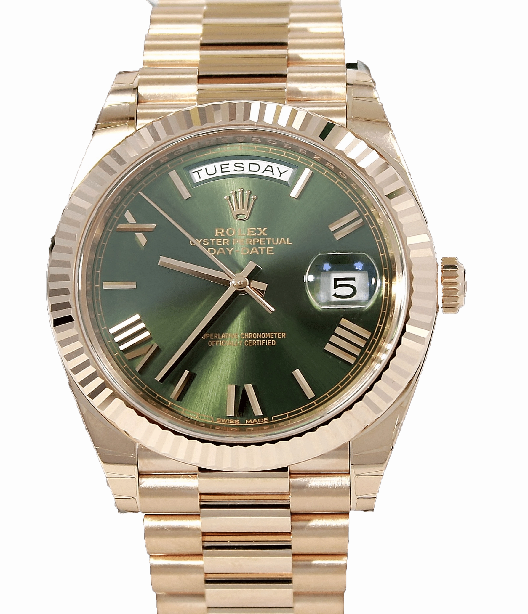 Rolex Oyster Perpetual Day-Date 40 228235 Olive Green (Unworn)