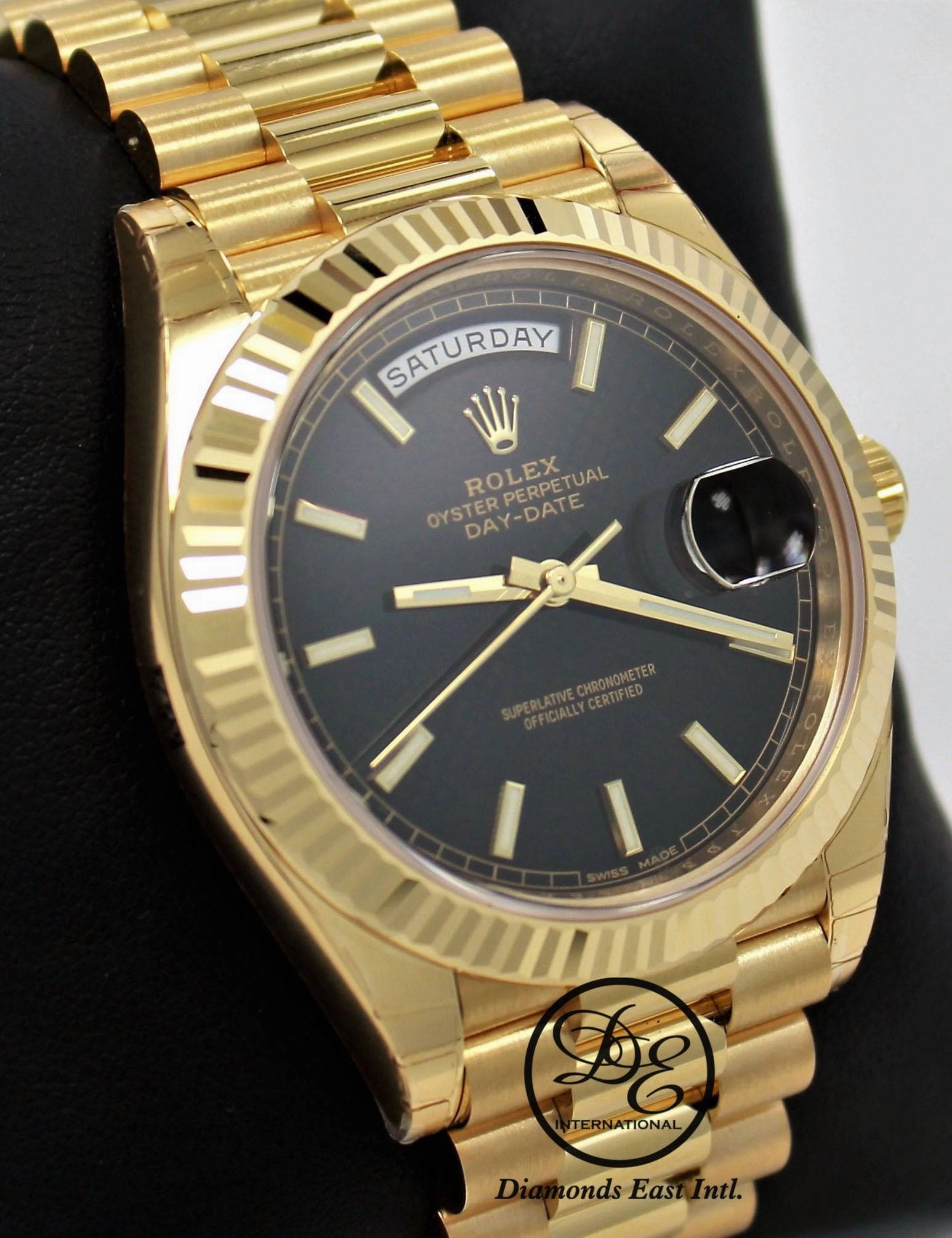 Rolex Oyster Perpetual Day-Date 40 228238 BLKDP  (Unworn)