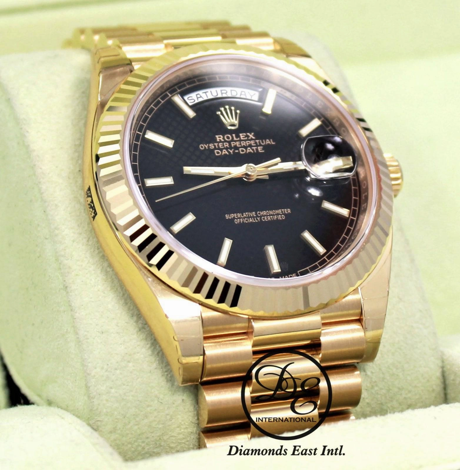Rolex Oyster Perpetual Day-Date 40 228238 BLKDP  (Unworn)