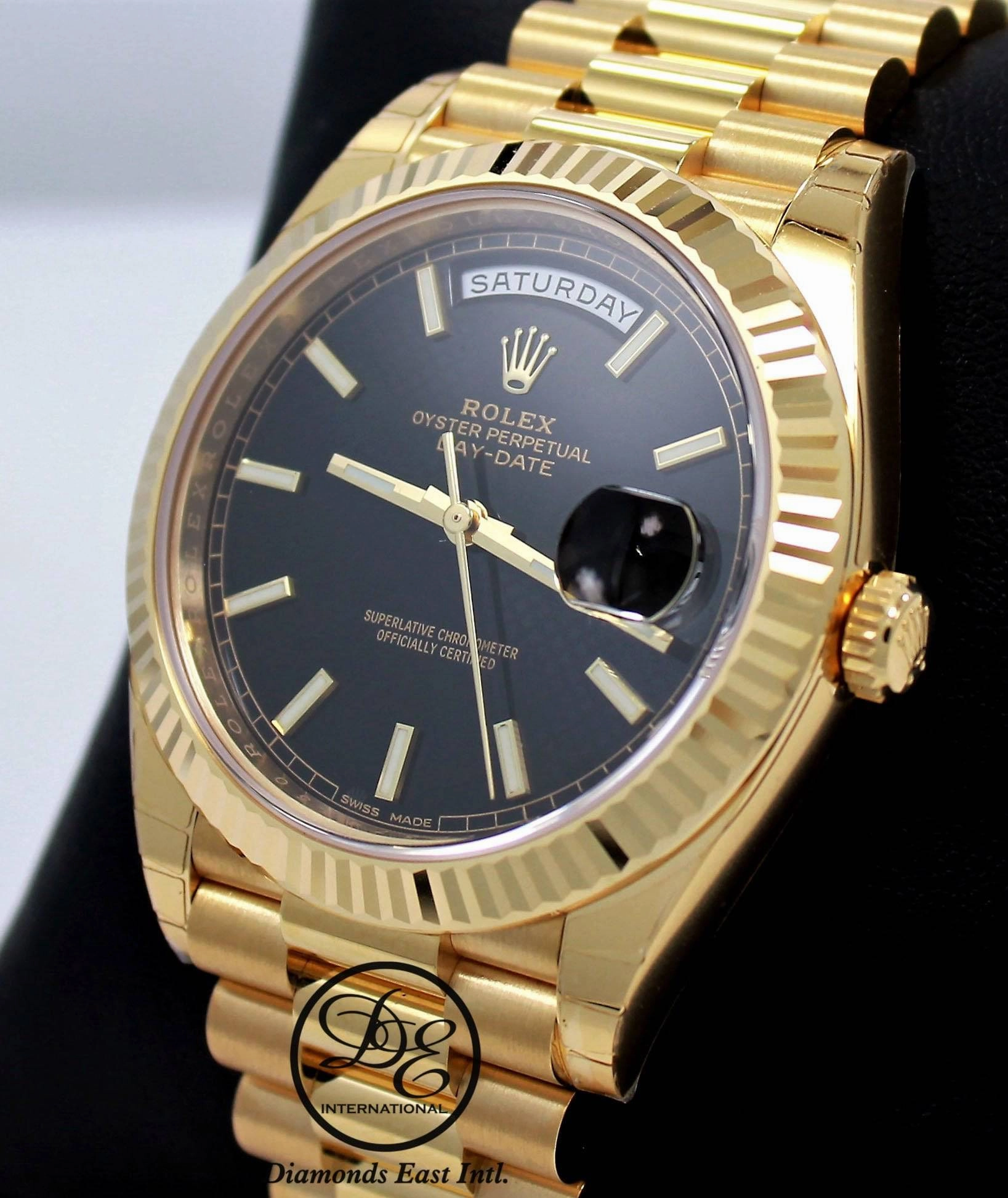 Rolex Oyster Perpetual Day-Date 40 228238 BLKDP  (Unworn)