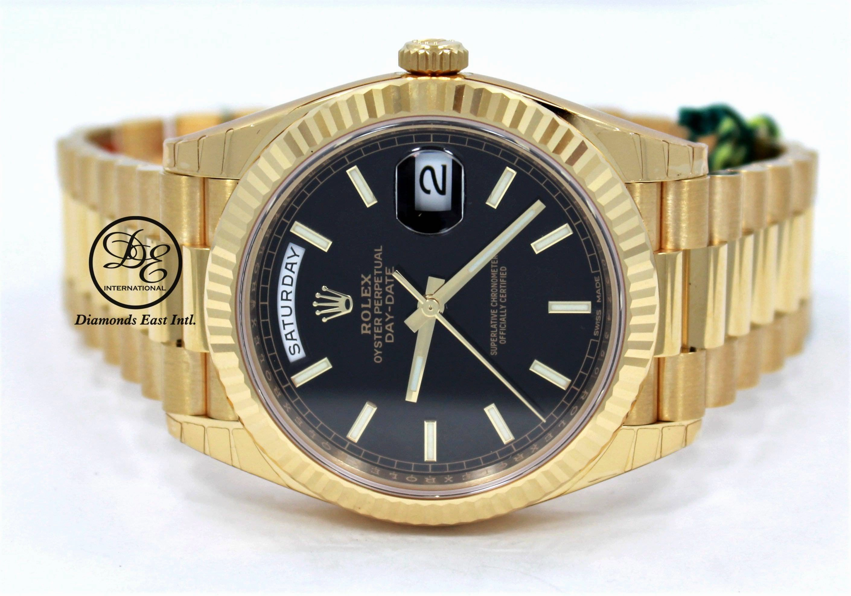 Rolex Oyster Perpetual Day-Date 40 228238 BLKDP  (Unworn)