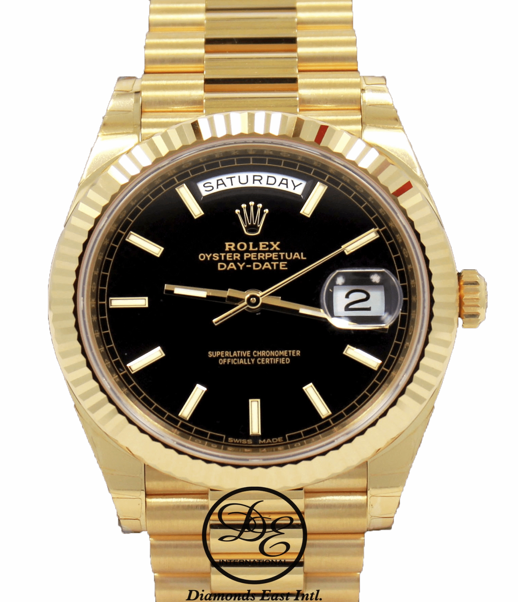 Rolex Oyster Perpetual Day-Date 40 228238 BLKDP  (Unworn)
