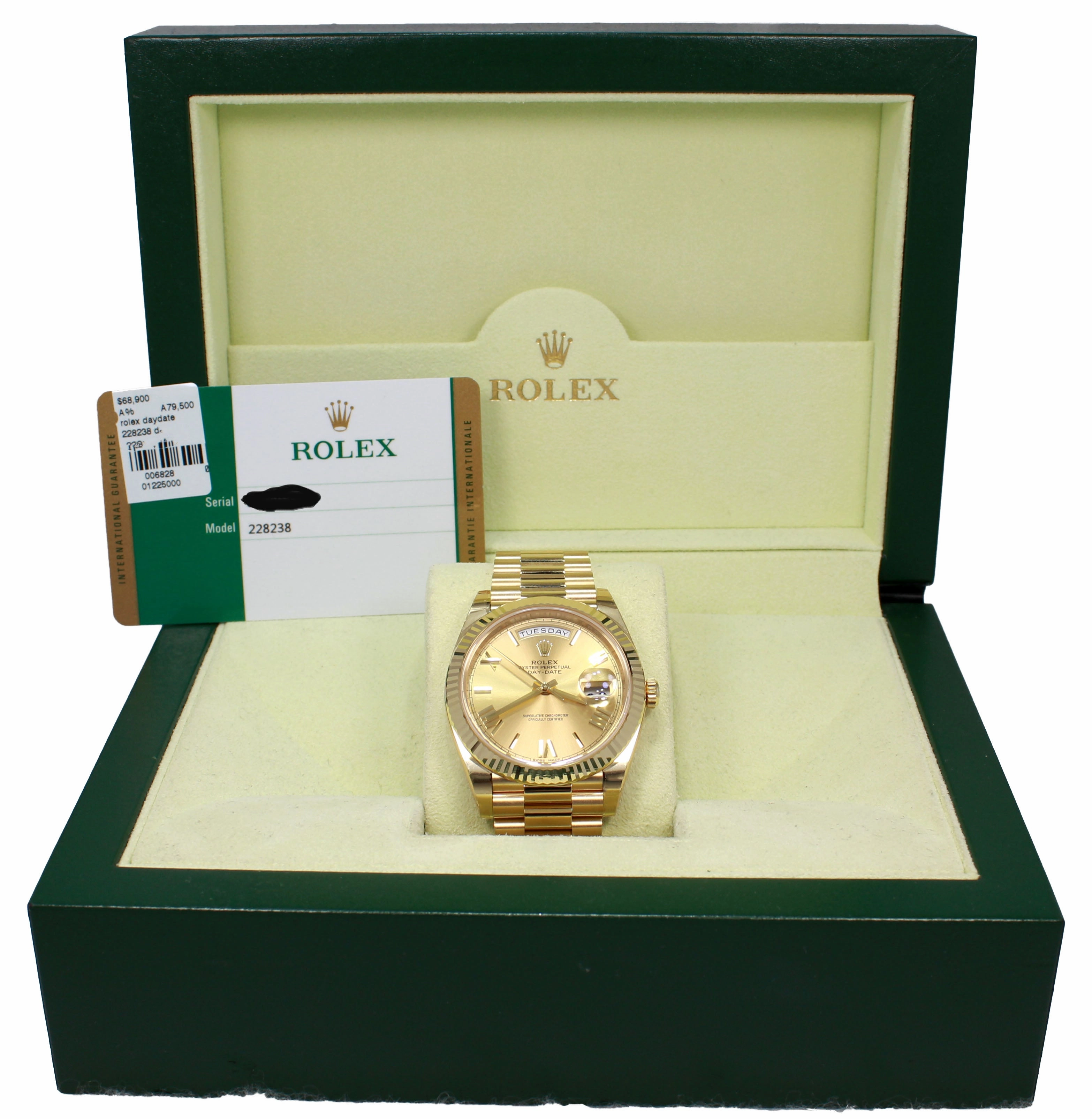 Rolex Oyster Perpetual Day-Date 40 228238 CHPRP UNWORN