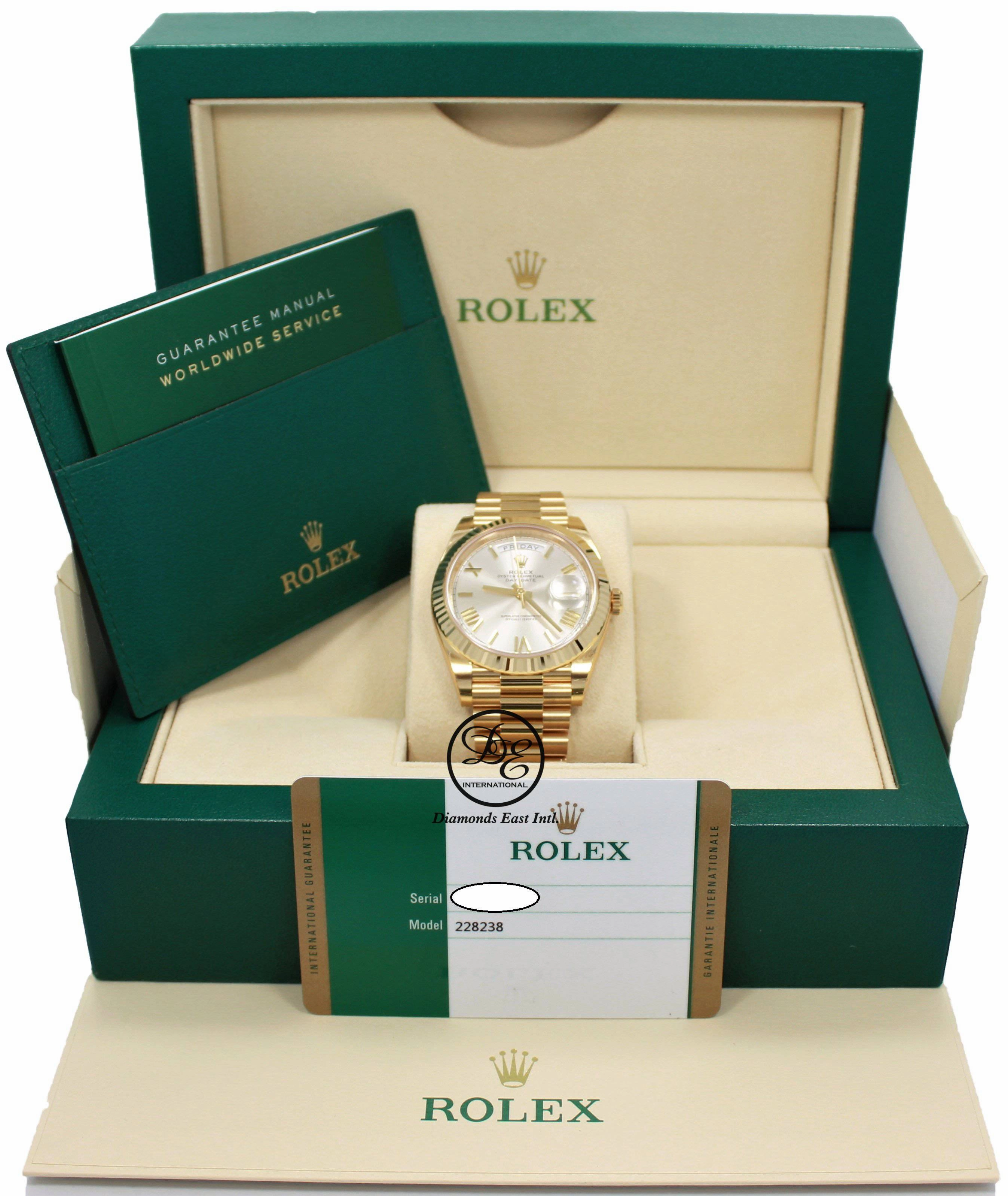 Rolex Oyster Perpetual Day-Date 40 228238 SLVRP (Unworn)