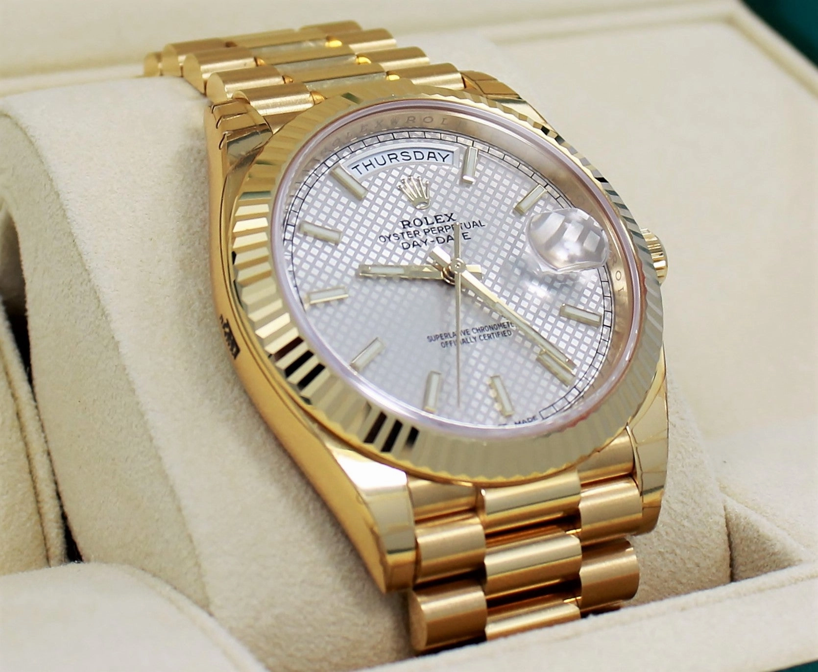 Rolex Oyster Perpetual Day-Date 40 228238 SLVSP (Unworn)