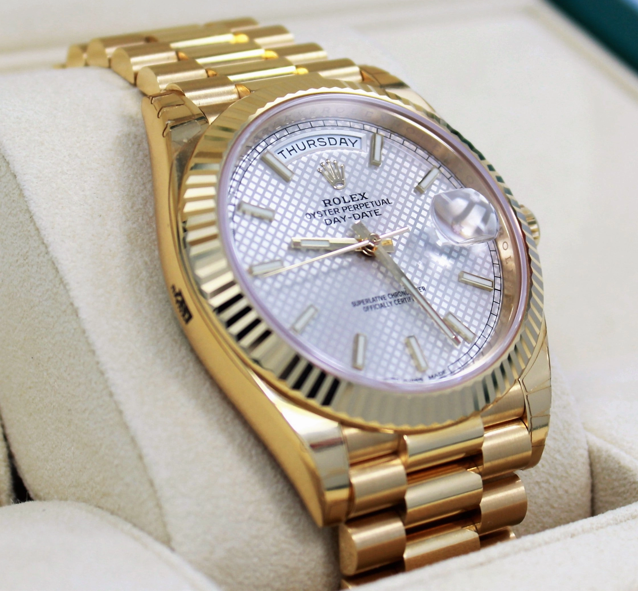 Rolex Oyster Perpetual Day-Date 40 228238 SLVSP (Unworn)