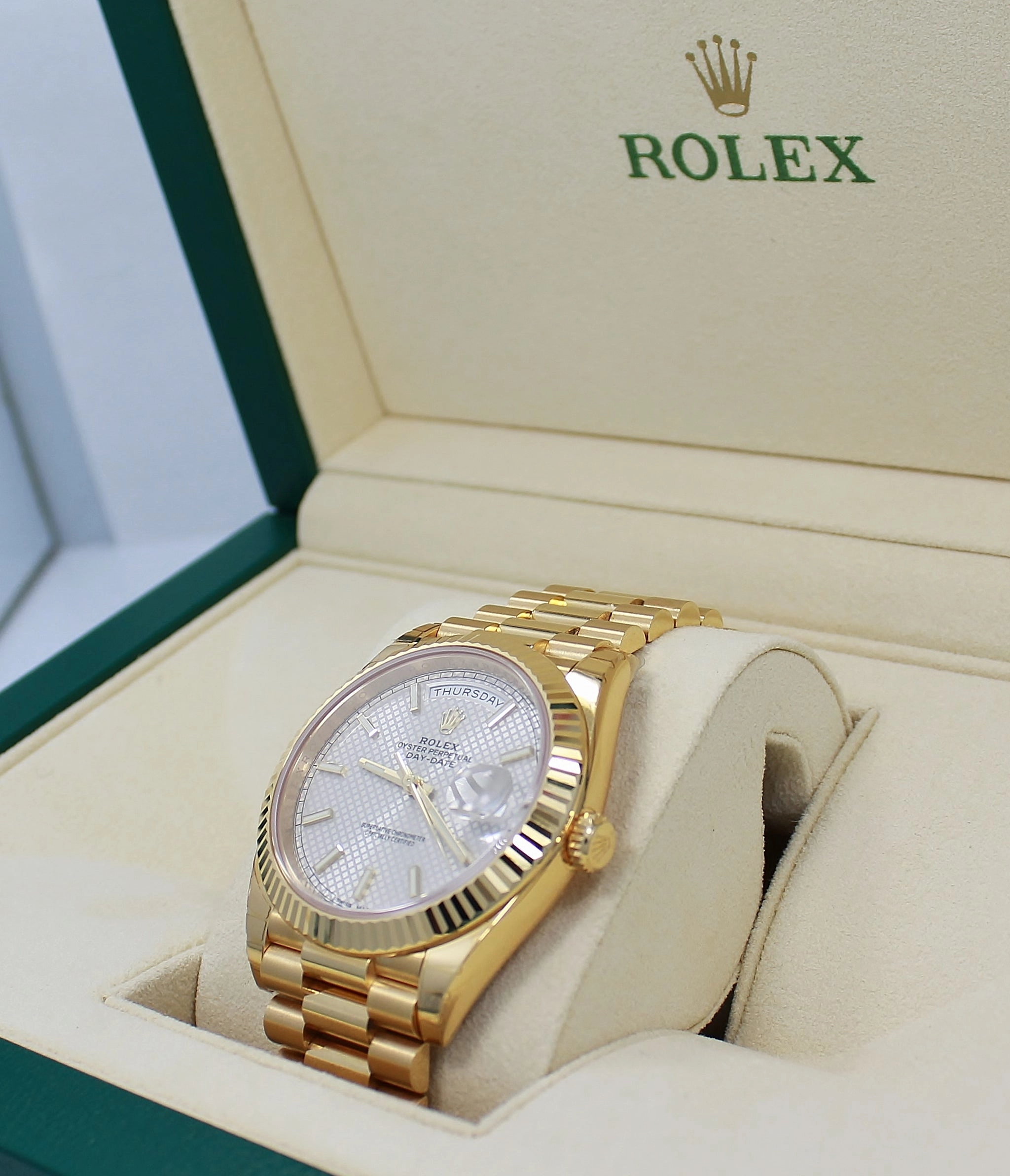 Rolex Oyster Perpetual Day-Date 40 228238 SLVSP (Unworn)