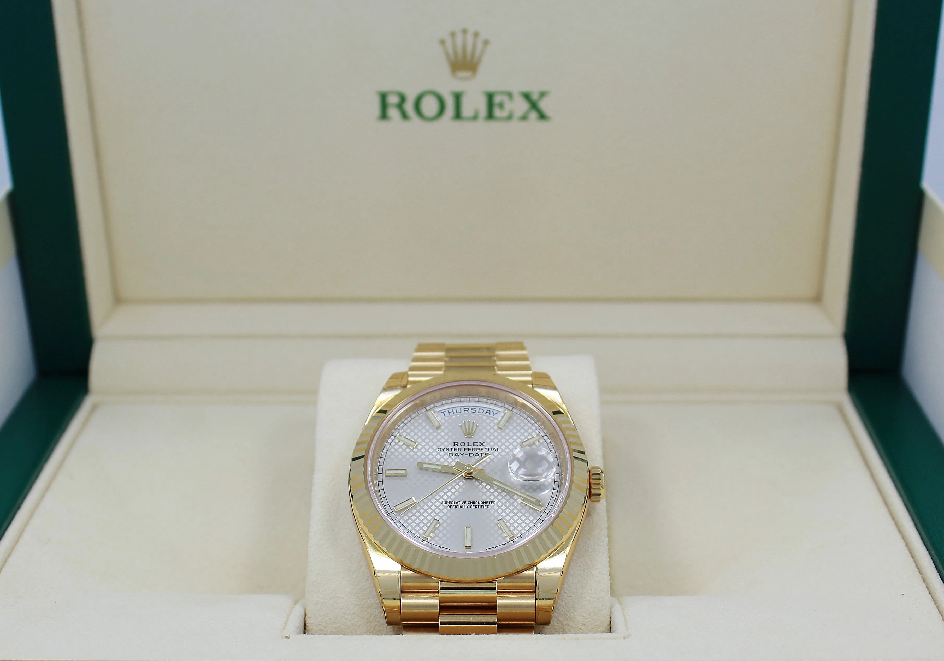 Rolex Oyster Perpetual Day-Date 40 228238 SLVSP (Unworn)