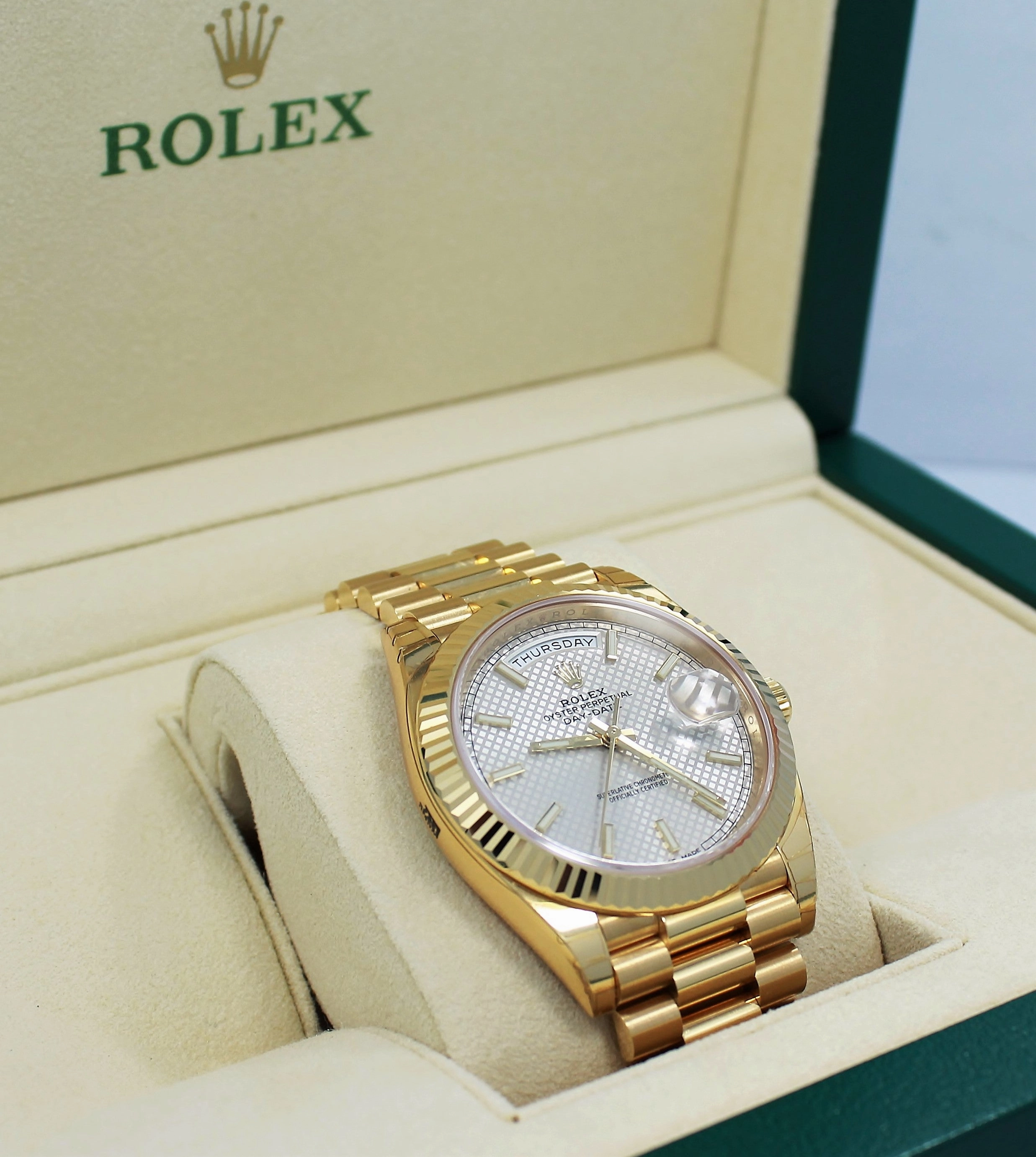 Rolex Oyster Perpetual Day-Date 40 228238 SLVSP (Unworn)