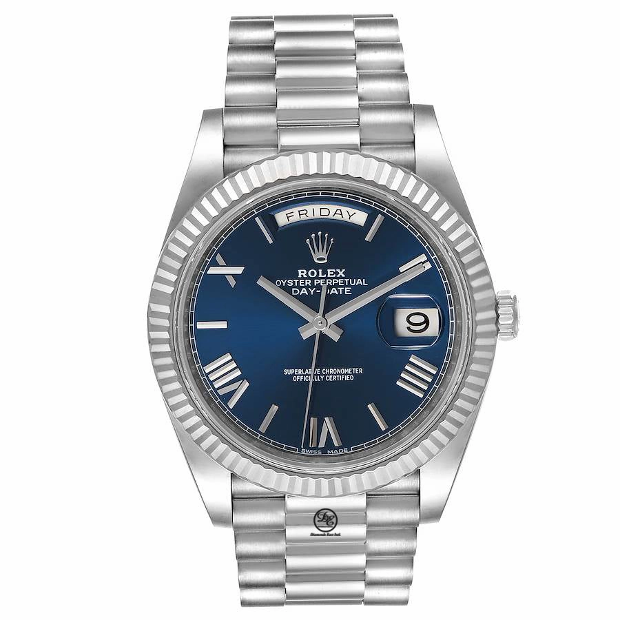 Rolex Oyster Perpetual Day-Date 40 228239 BLURP Box and Papers Unworn