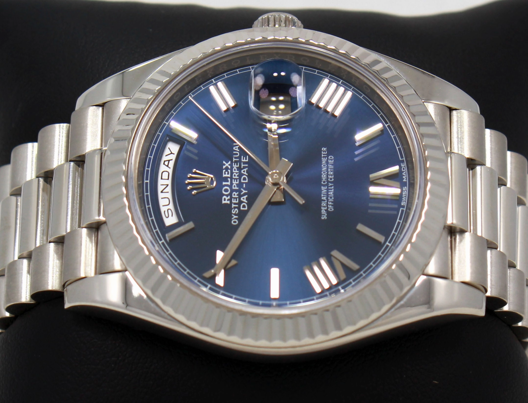 Rolex Oyster Perpetual Day-Date 40 228239 BLURP Box and Papers Unworn