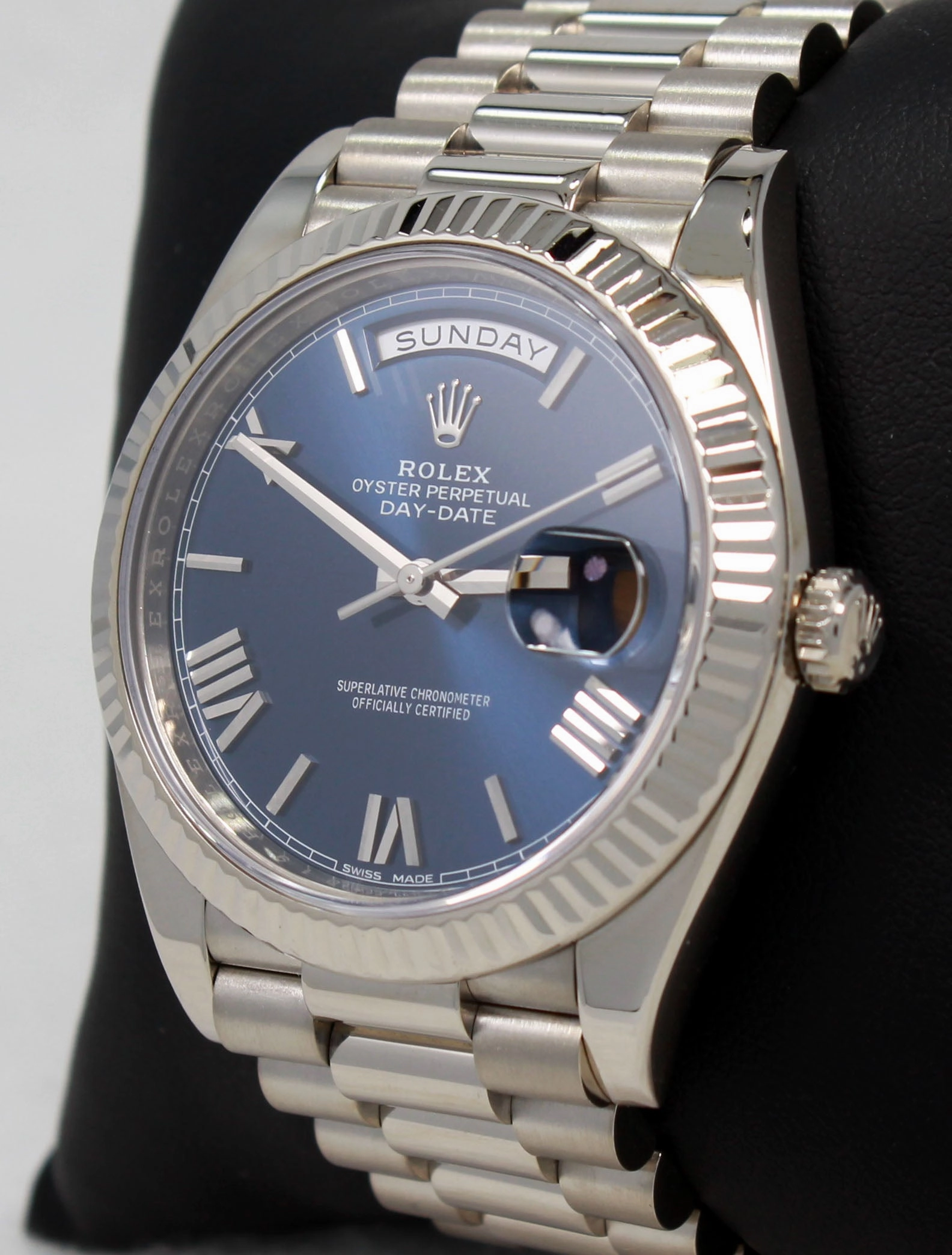 Rolex Oyster Perpetual Day-Date 40 228239 BLURP Box and Papers Unworn
