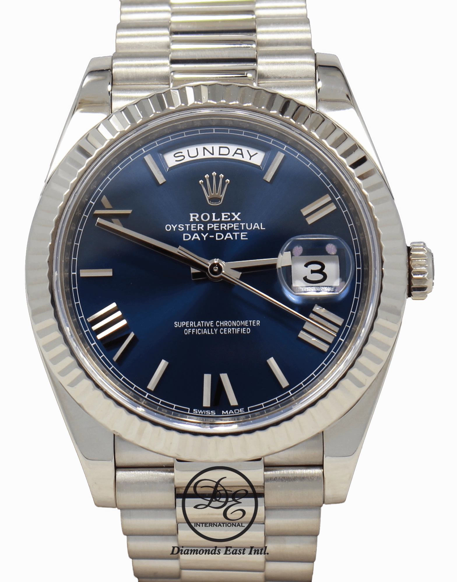 Rolex Oyster Perpetual Day-Date 40 228239 BLURP Box and Papers Unworn