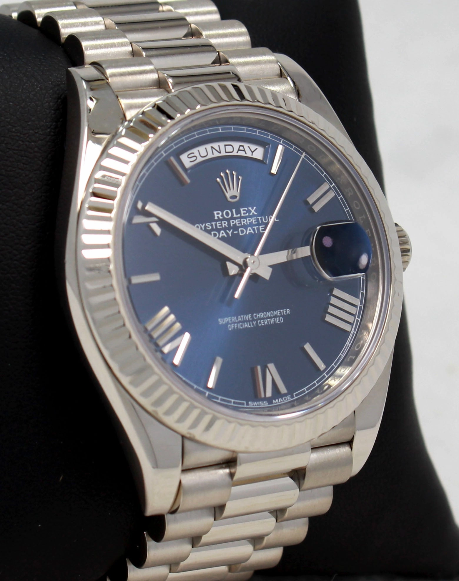 Rolex Oyster Perpetual Day-Date 40 228239 BLURP Box and Papers Unworn