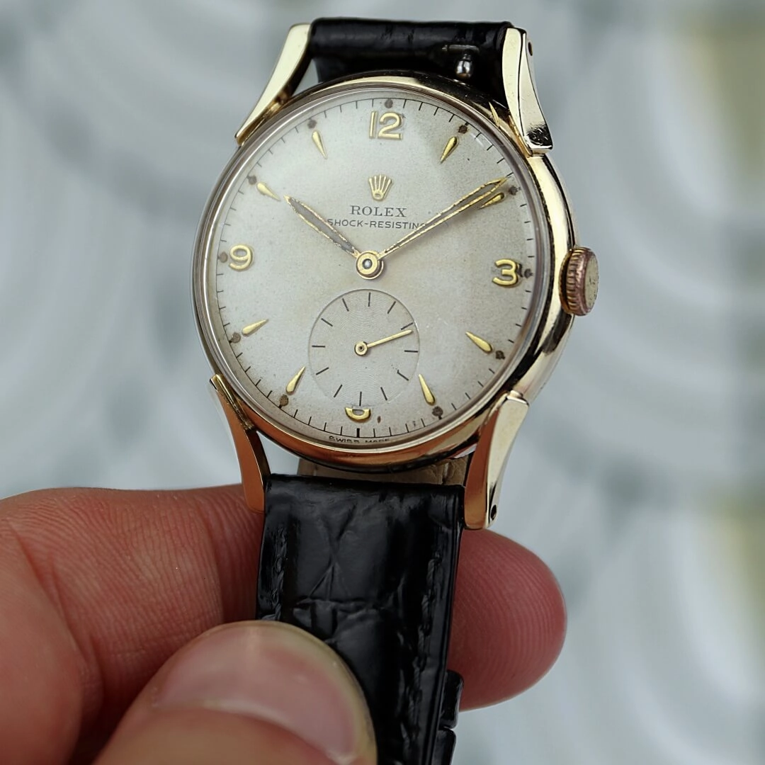 Rolex Precision 9k Gold Dennison Case, 1955