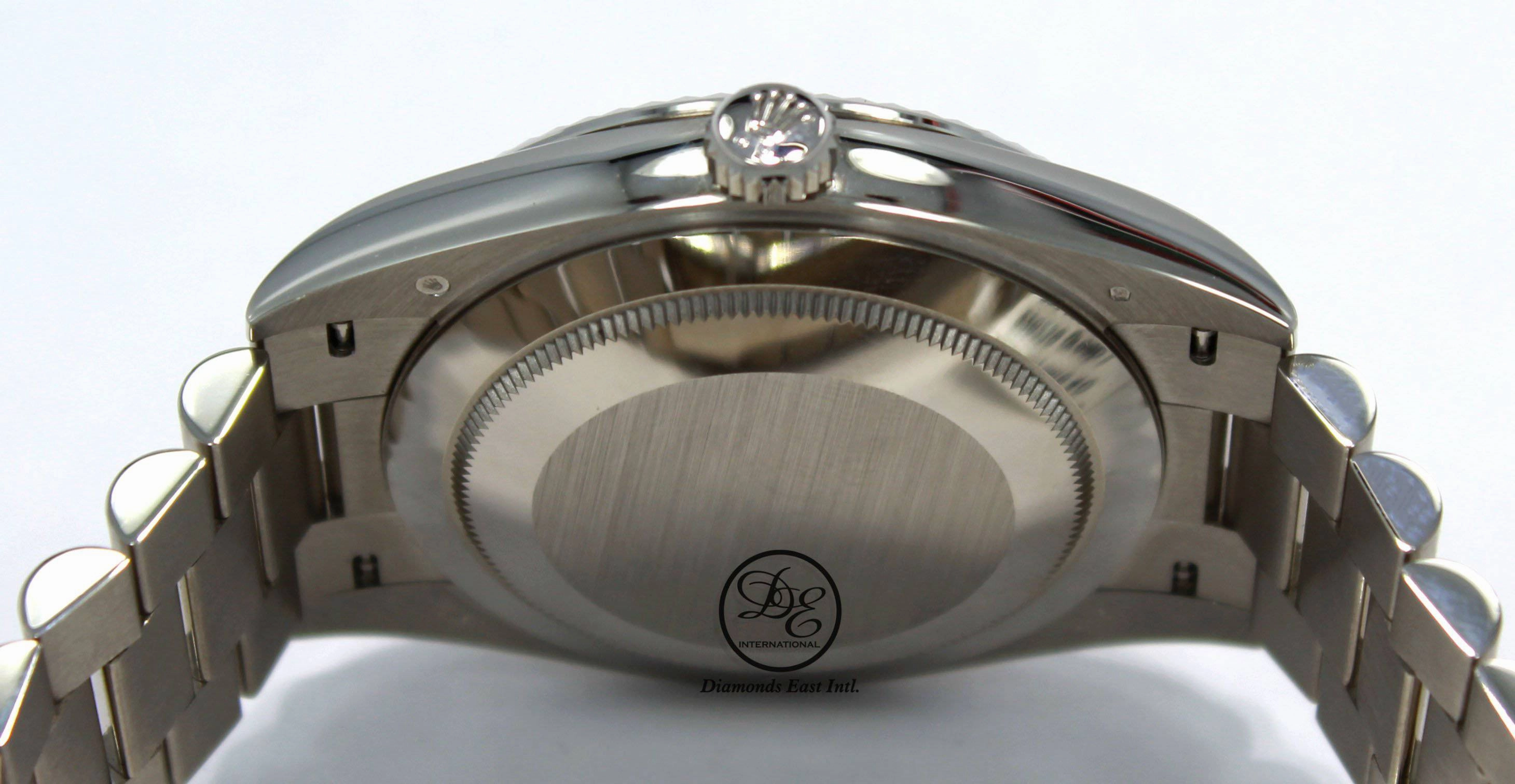 Rolex President 40mm Day-Date 228239 GRNRP 18K White Gold Green Roman Dial Box/Papers