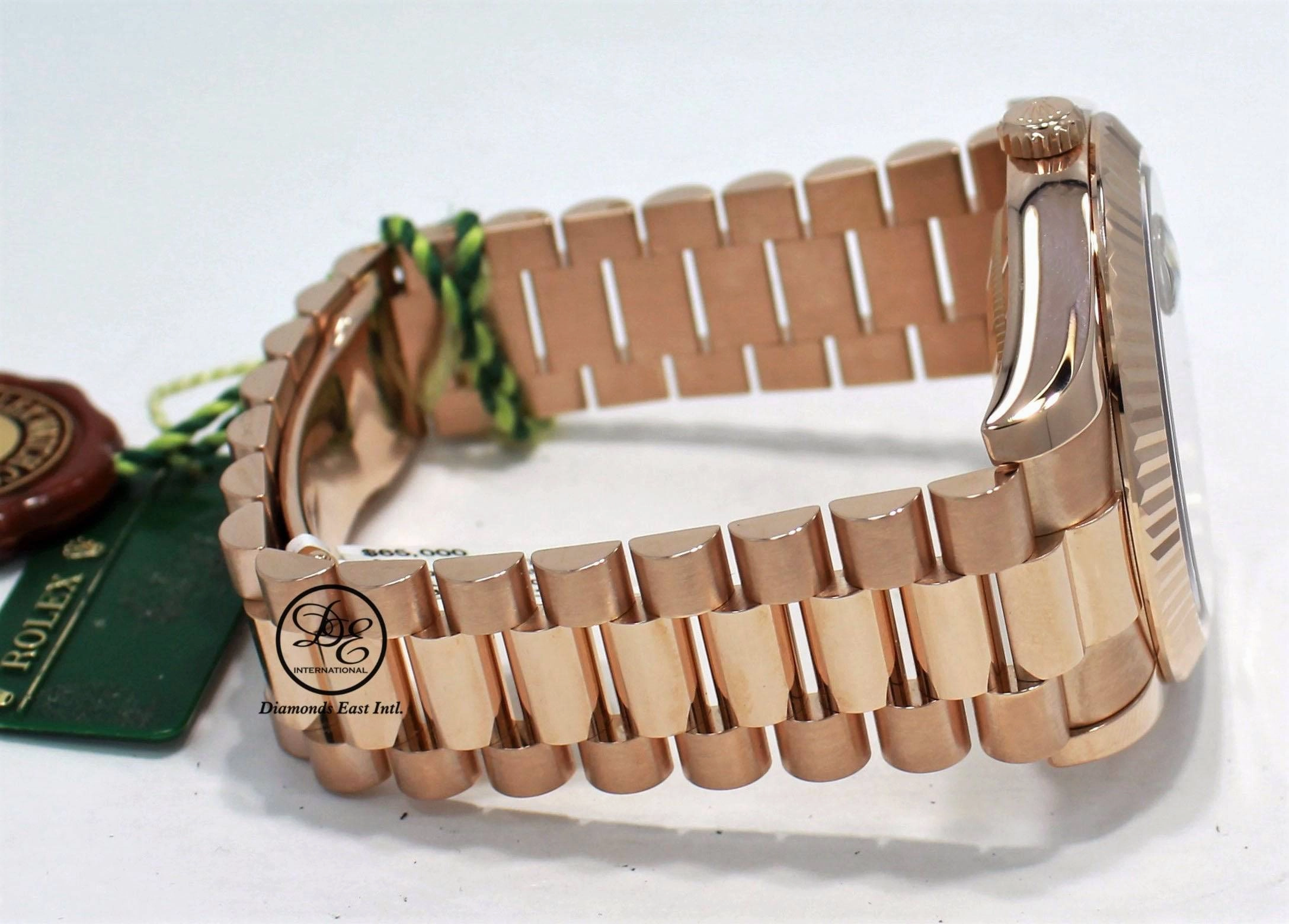 Rolex President Day-Date 41mm 218235 18K Rose Gold Chocolate Dial BOX/PAPERS