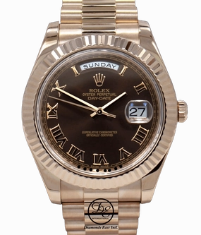 Rolex President Day-Date 41mm 218235 18K Rose Gold Chocolate Dial BOX/PAPERS