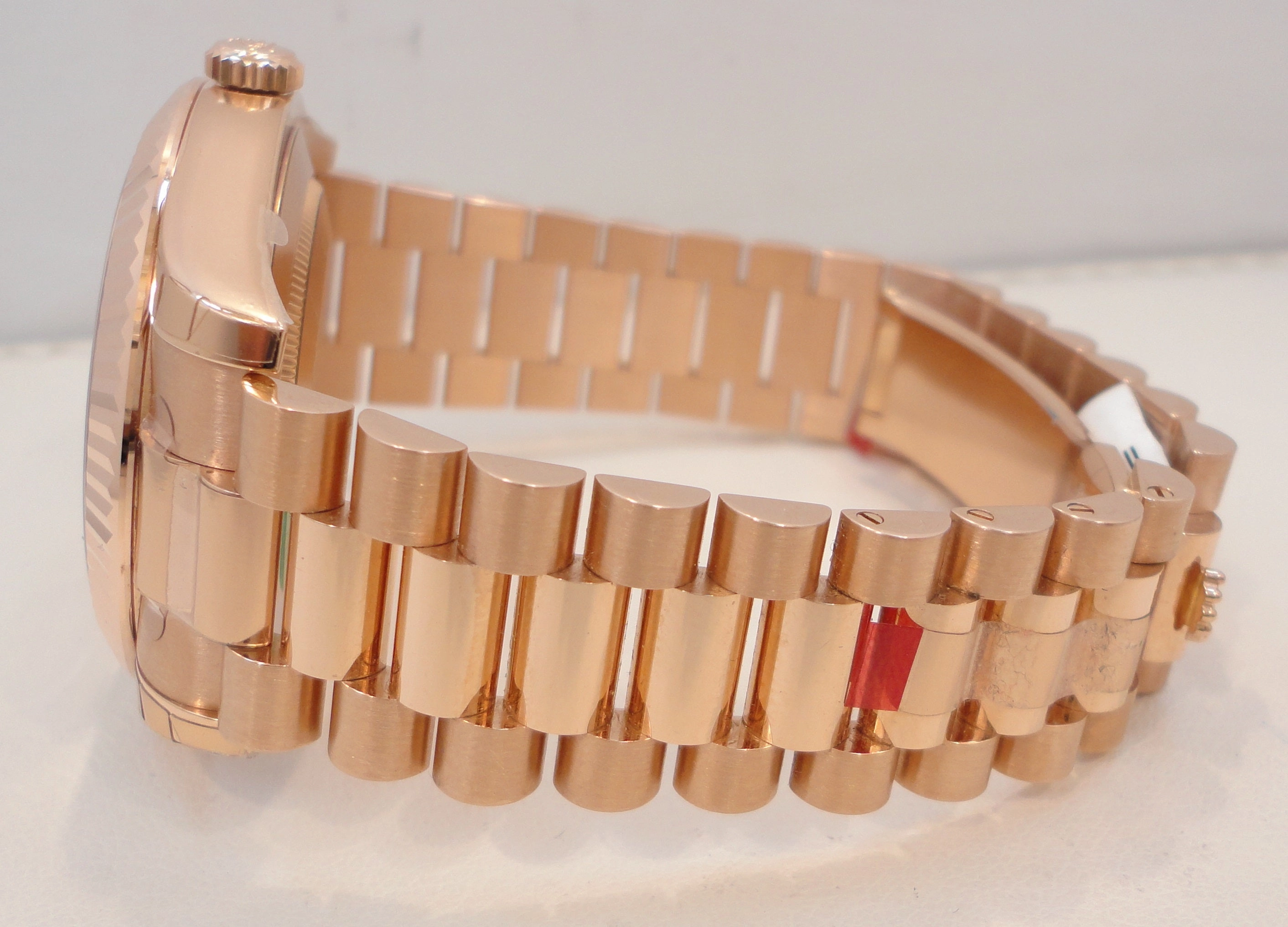 Rolex President Day-Date 41mm 218235 18K Rose Gold Chocolate Dial UNWORN FULLY STICKRED