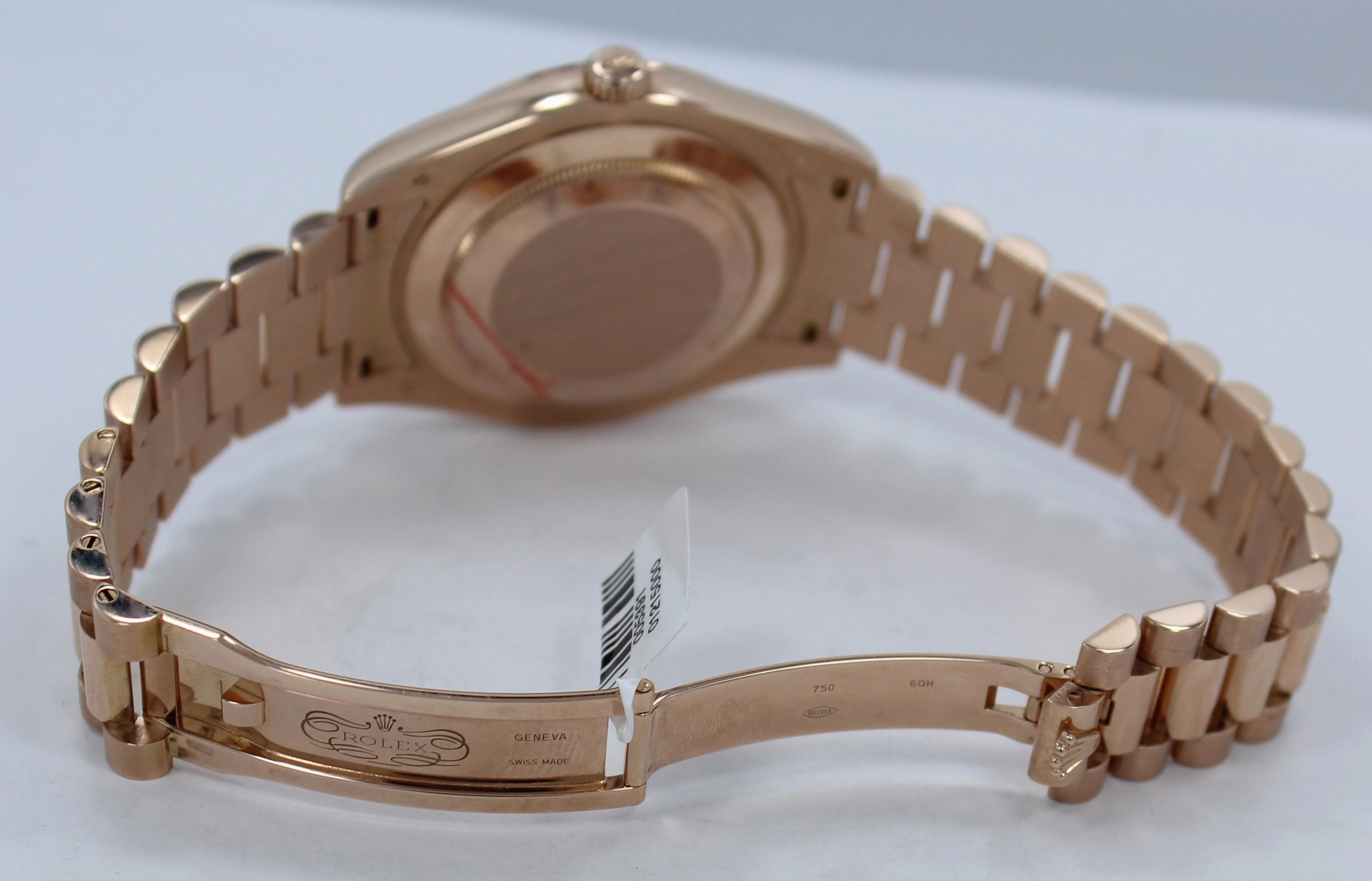 Rolex President Day-Date II 18K Rose Gold 41mm 218235 Black Concentric Dial