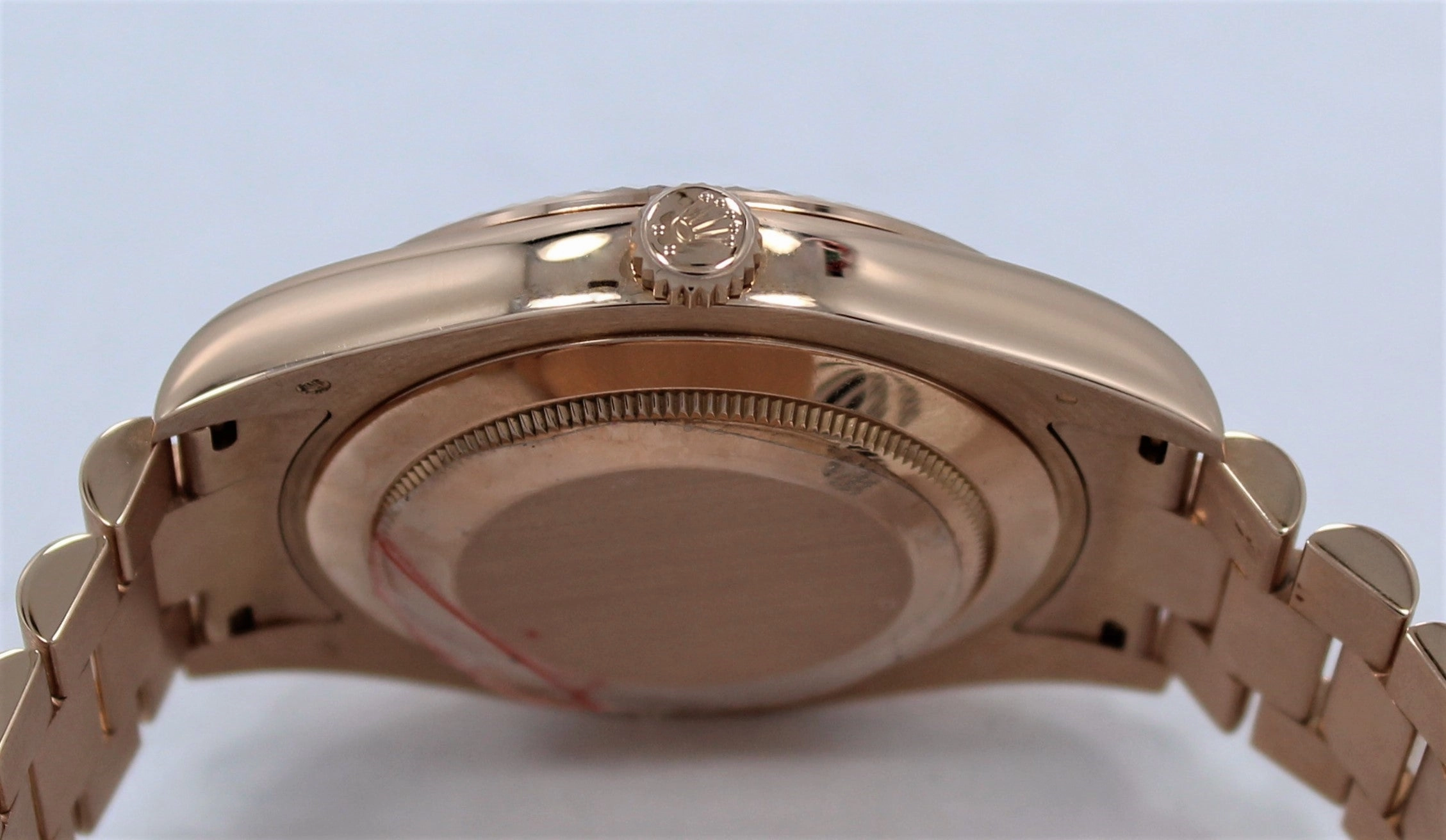 Rolex President Day-Date II 18K Rose Gold 41mm 218235 Black Concentric Dial