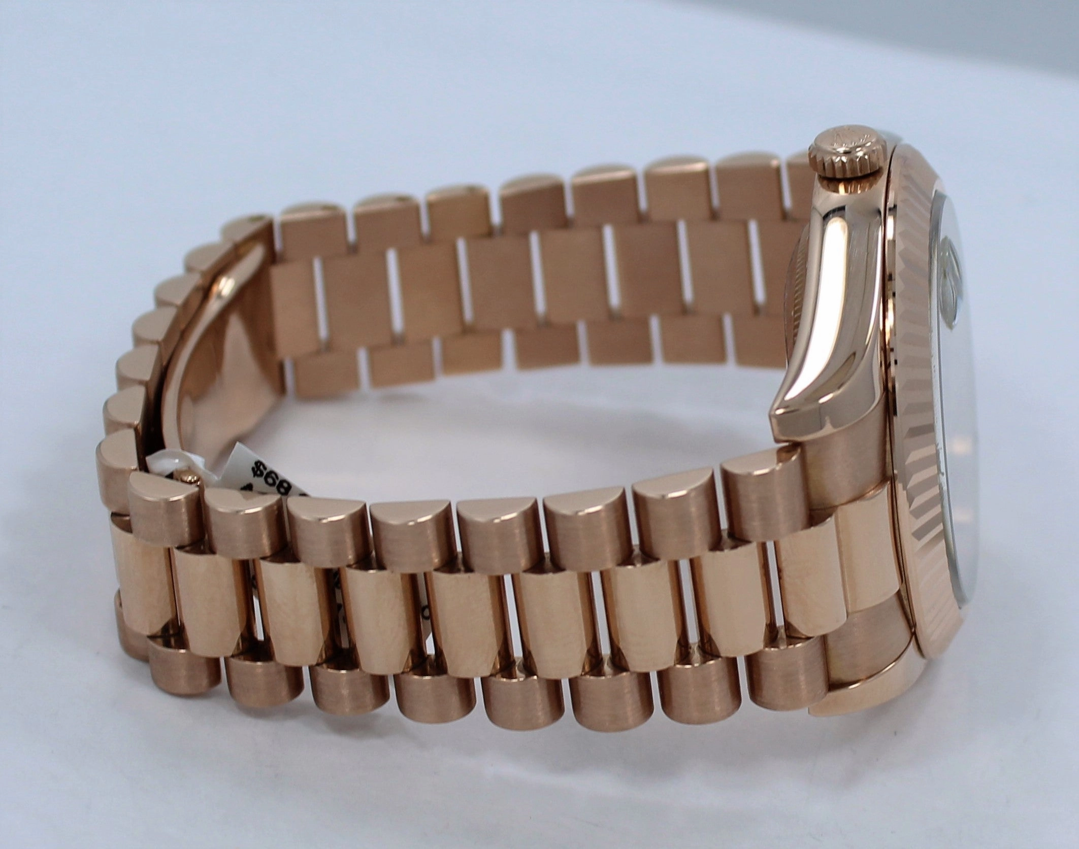 Rolex President Day-Date II 18K Rose Gold 41mm 218235 Black Concentric Dial
