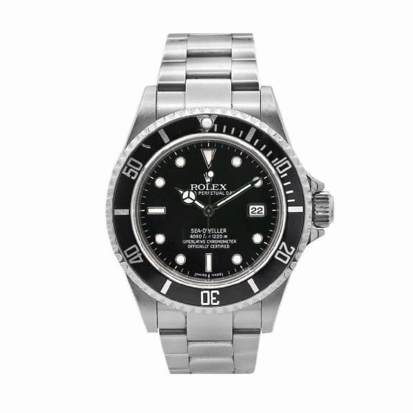 Rolex Sea Dweller 40mm - Ref: 16600 - Black Dial, Stainless Steel Oyster Bracelet Watch