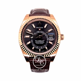 Rolex Sky-Dweller 18k Rose Gold  326135 Dark Rhodium UNWORN