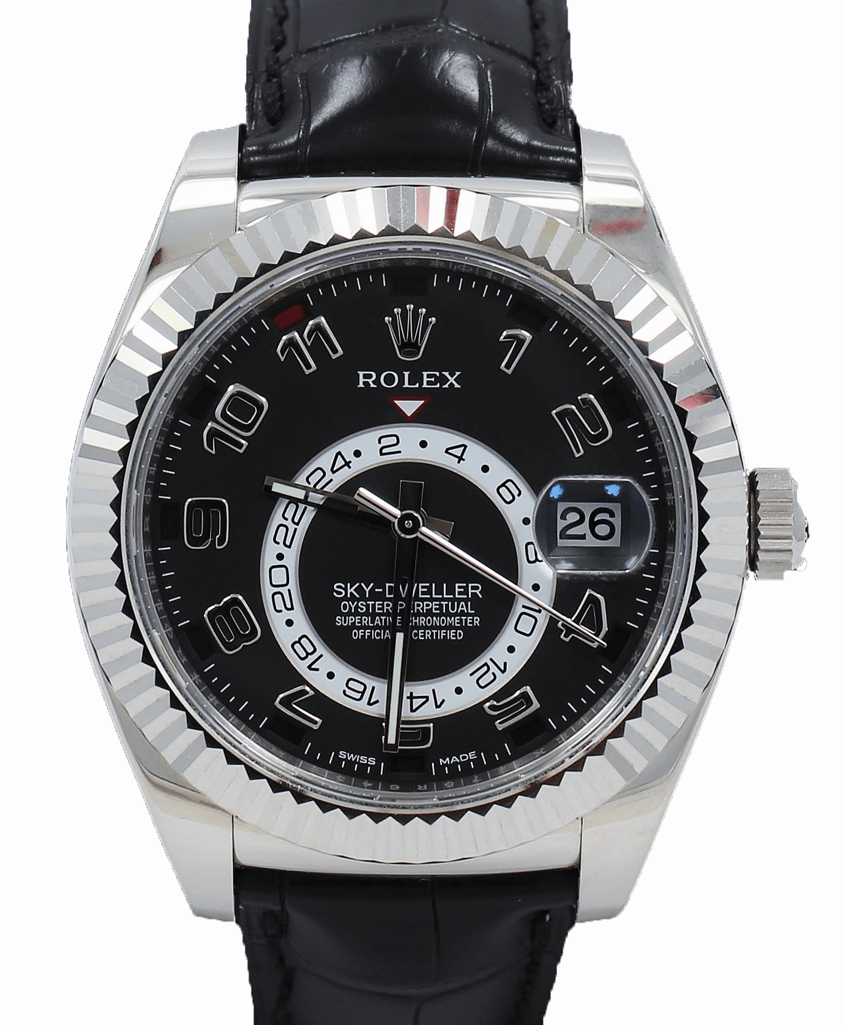 Rolex Sky-Dweller 18K White Gold 326139 BLKARS