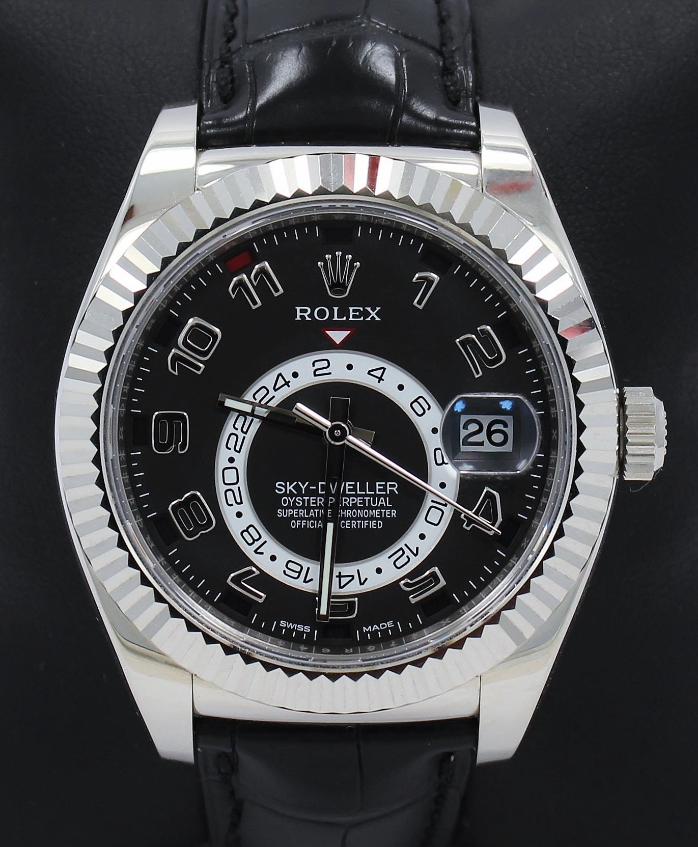 Rolex Sky-Dweller 18K White Gold 326139 BLKARS