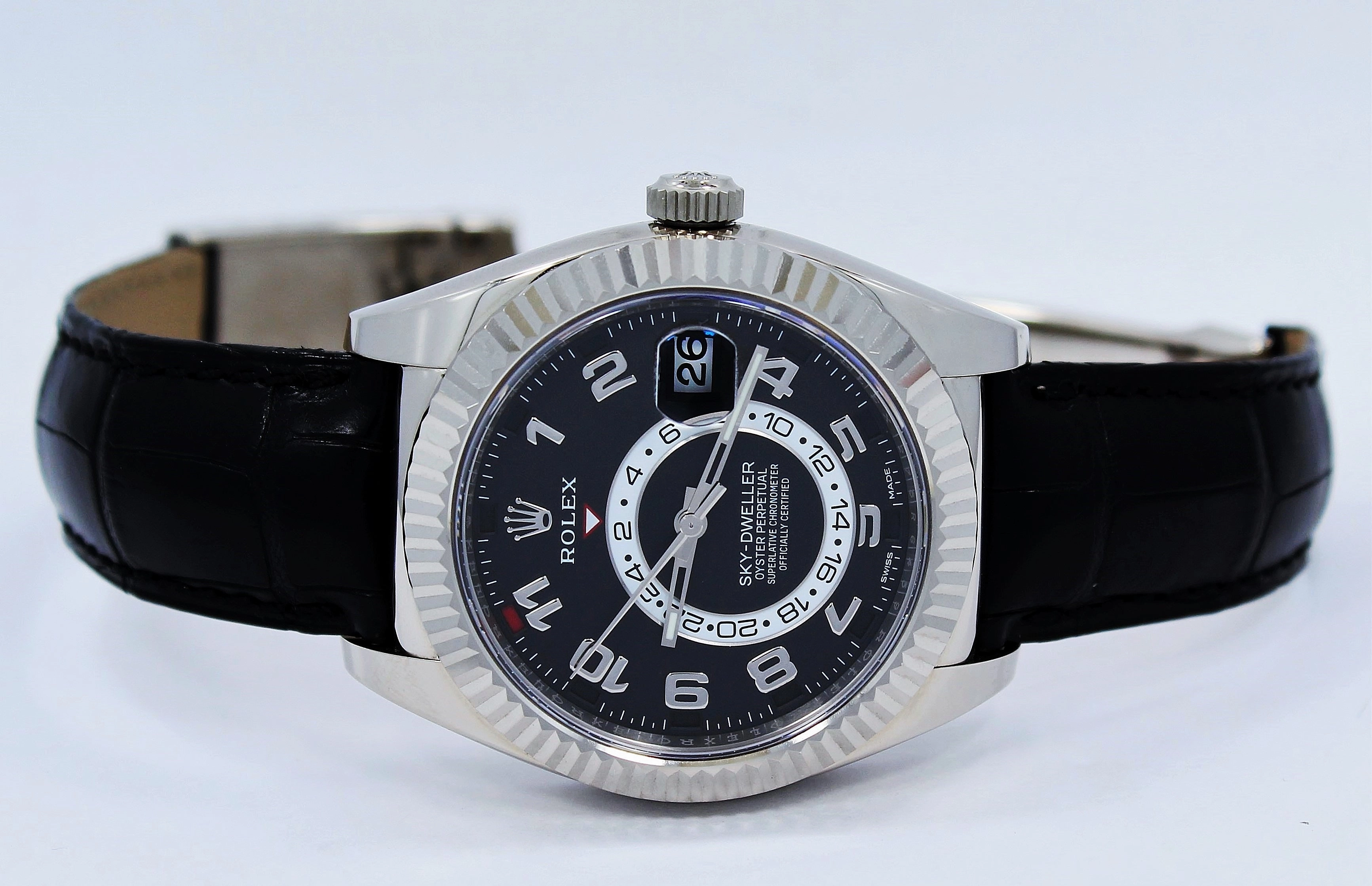 Rolex Sky-Dweller 18K White Gold 326139 BLKARS