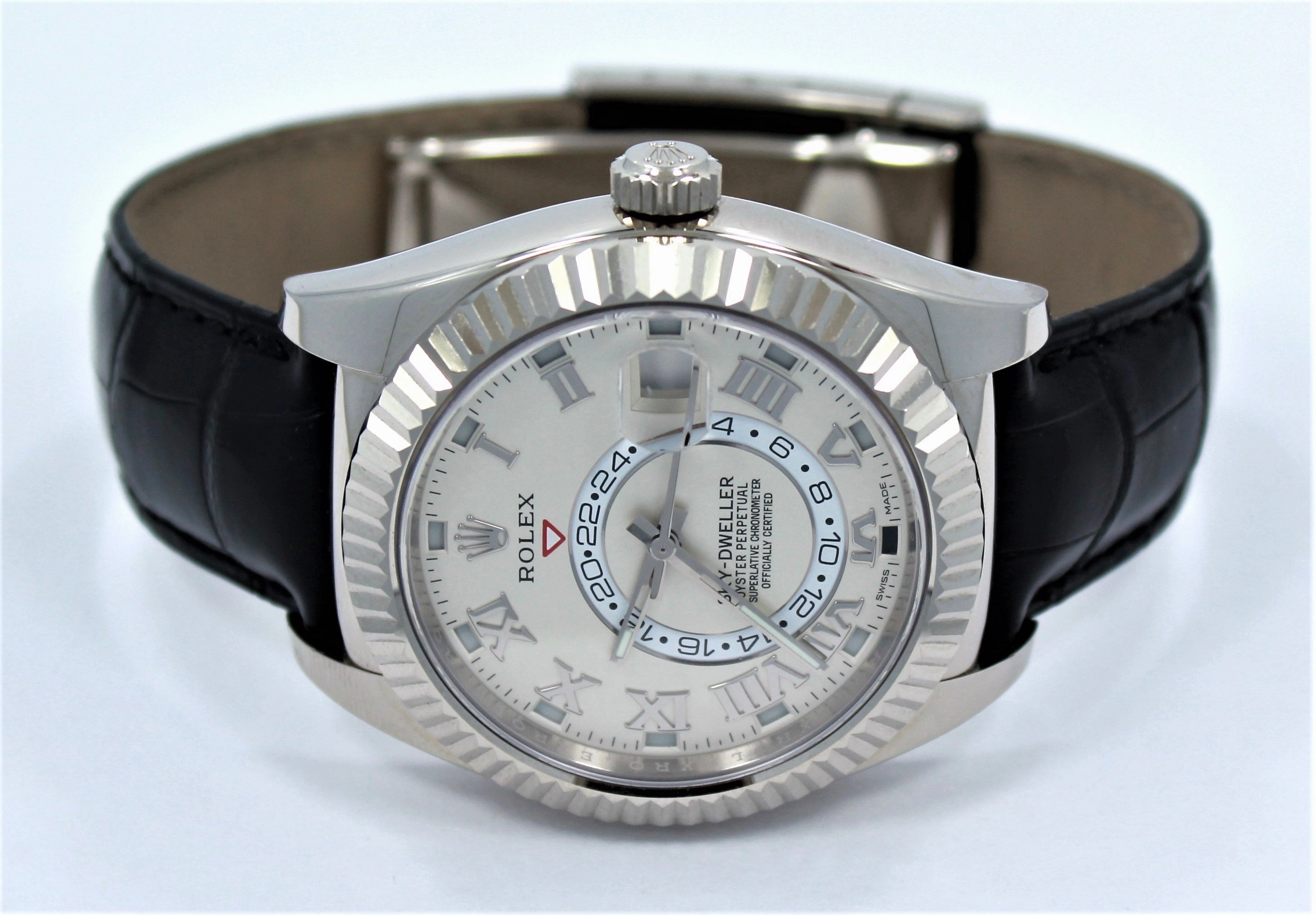 Rolex Sky-Dweller 18K White Gold 326139 IVRRL PreOwned