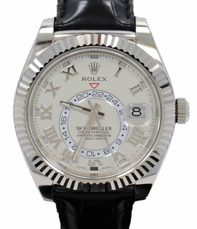 Rolex Sky-Dweller 18K White Gold 326139 IVRRL PreOwned