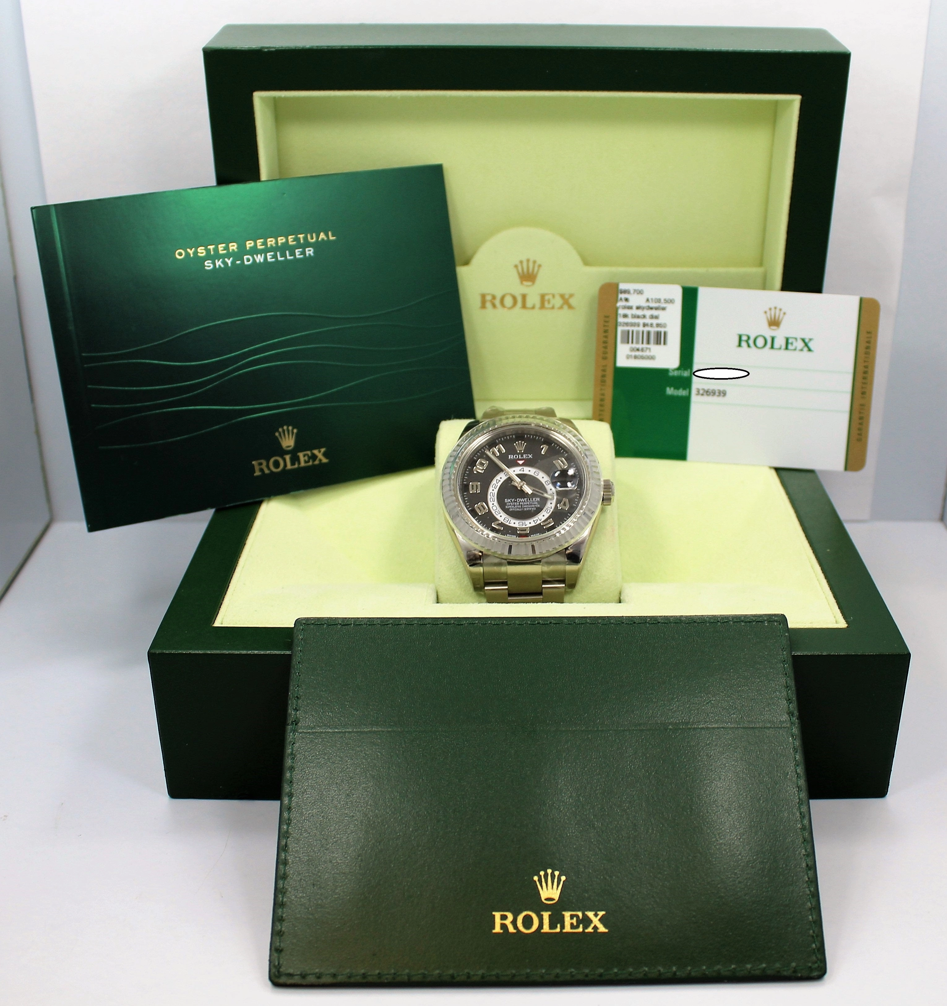 Rolex Sky-Dweller 18K White Gold 326939 UNWORN