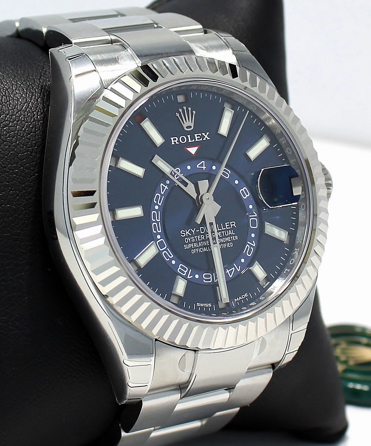 Rolex Sky-Dweller 18K White Gold / SS 326934 BLUSO UNWORN